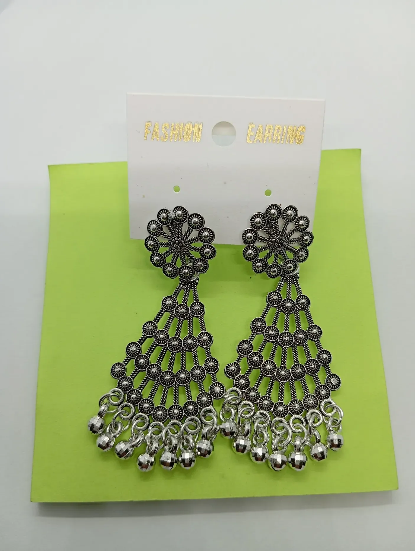 Long Oxidized Dangler Earrings for Women | Boho Ethnic Statement Jewelry