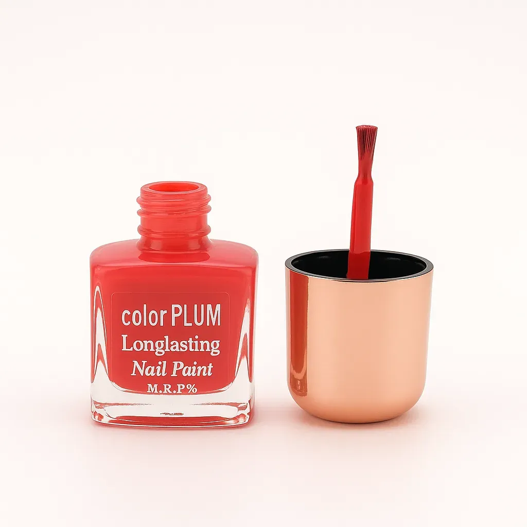 Color Plum Coral Peach Longlasting Nail Paint – 9ml