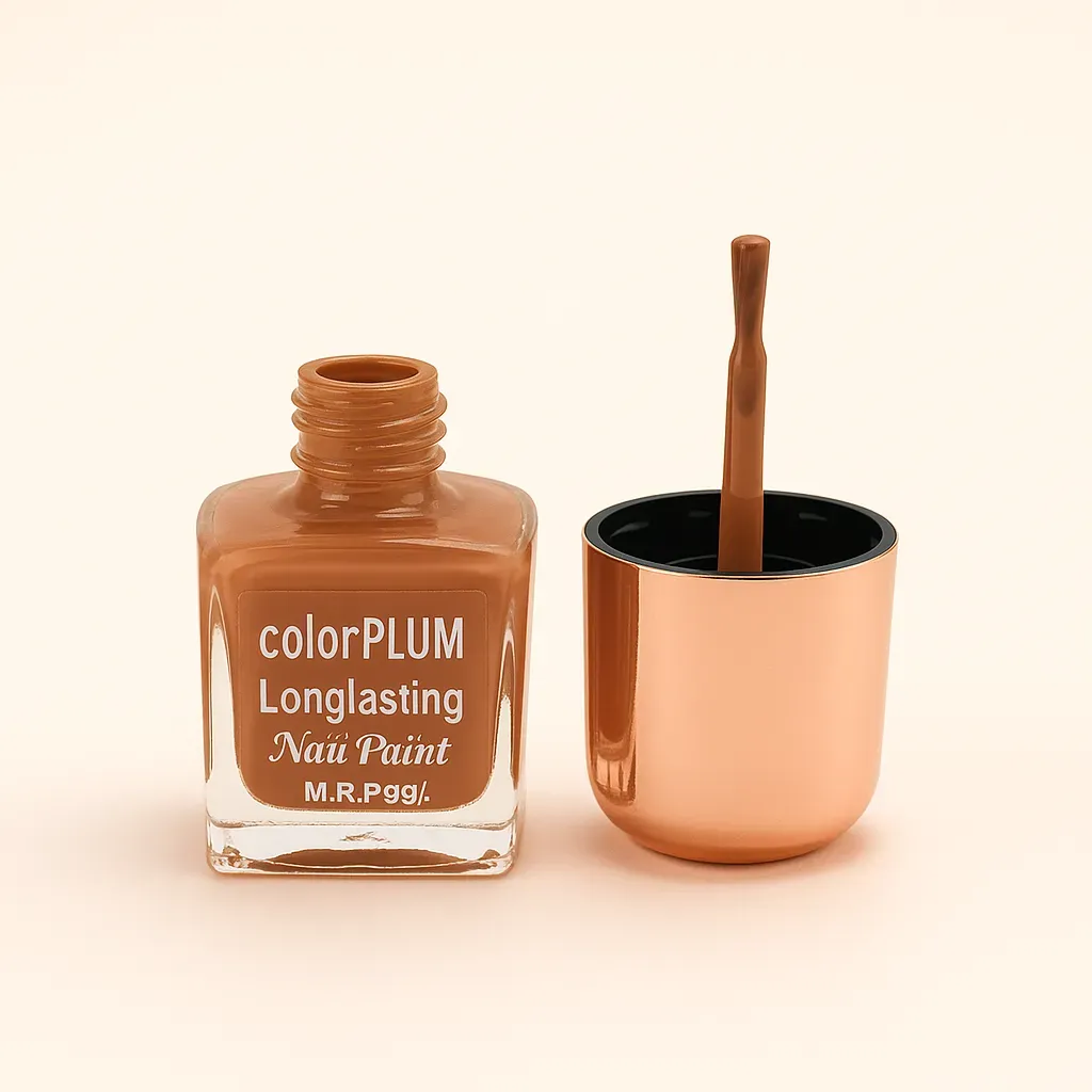 Color Plum Nude Beige Longlasting Nail Paint