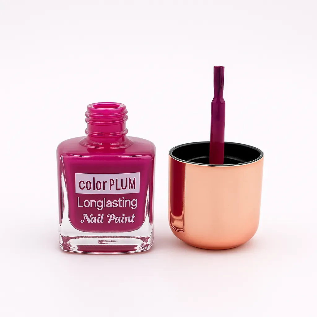 Color Plum Magenta Burst Longlasting Nail Paint