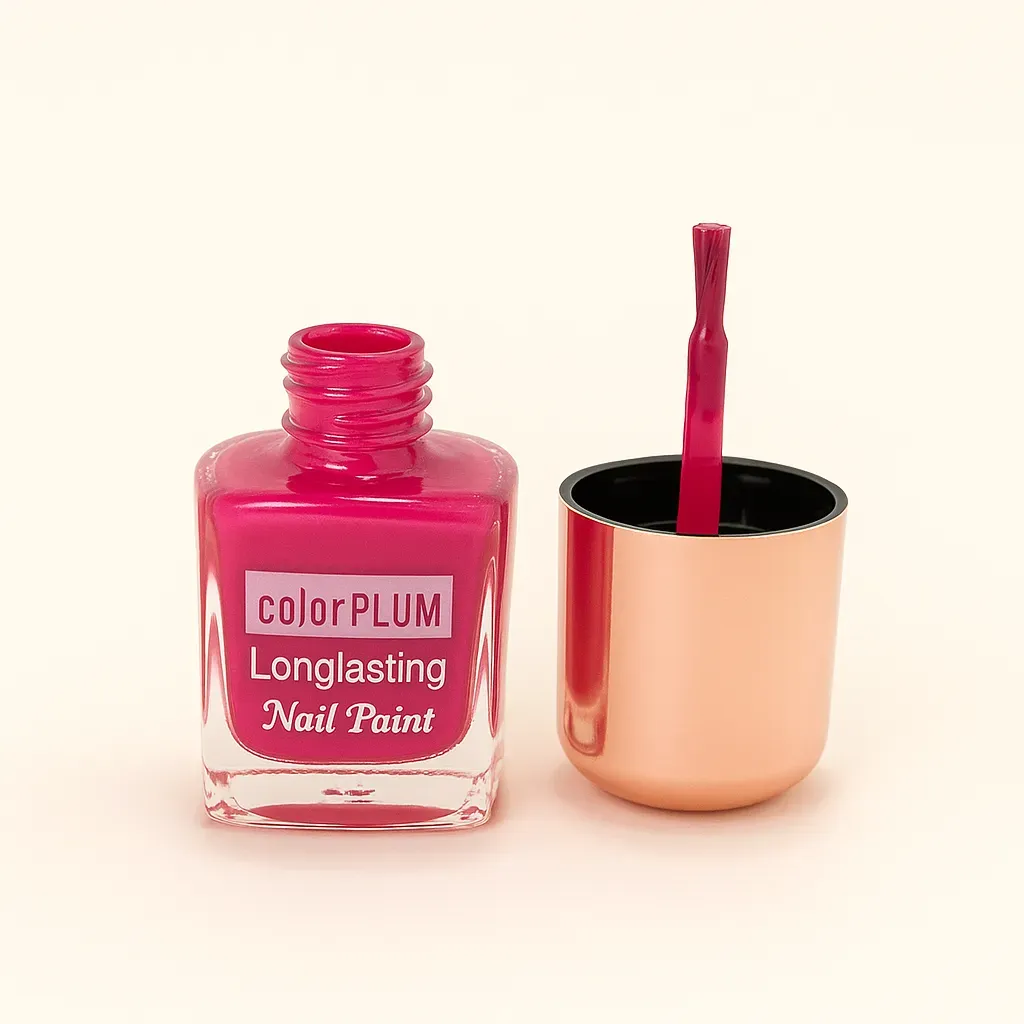 Color Plum Berry Pink Longlasting Nail Paint