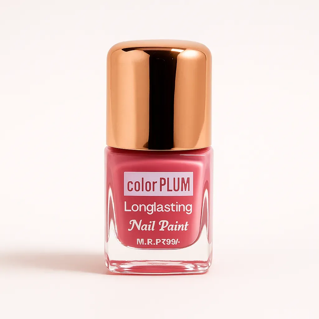 Color Plum Soft Pink Longlasting Nail Paint 