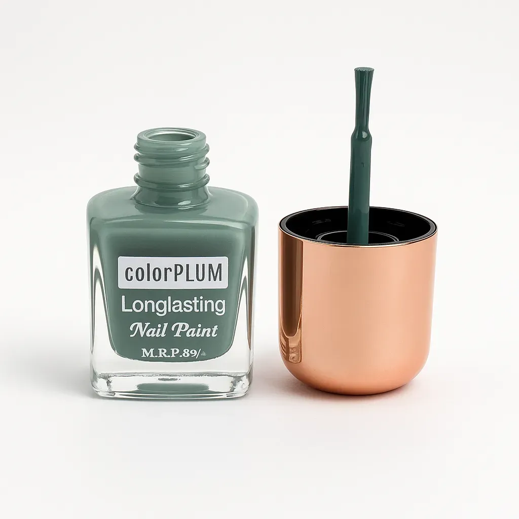 Color Plum Sage Green Longlasting Nail Paint – 9ml