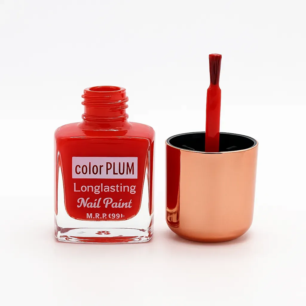 Color Plum Classic Red Longlasting Nail Paint