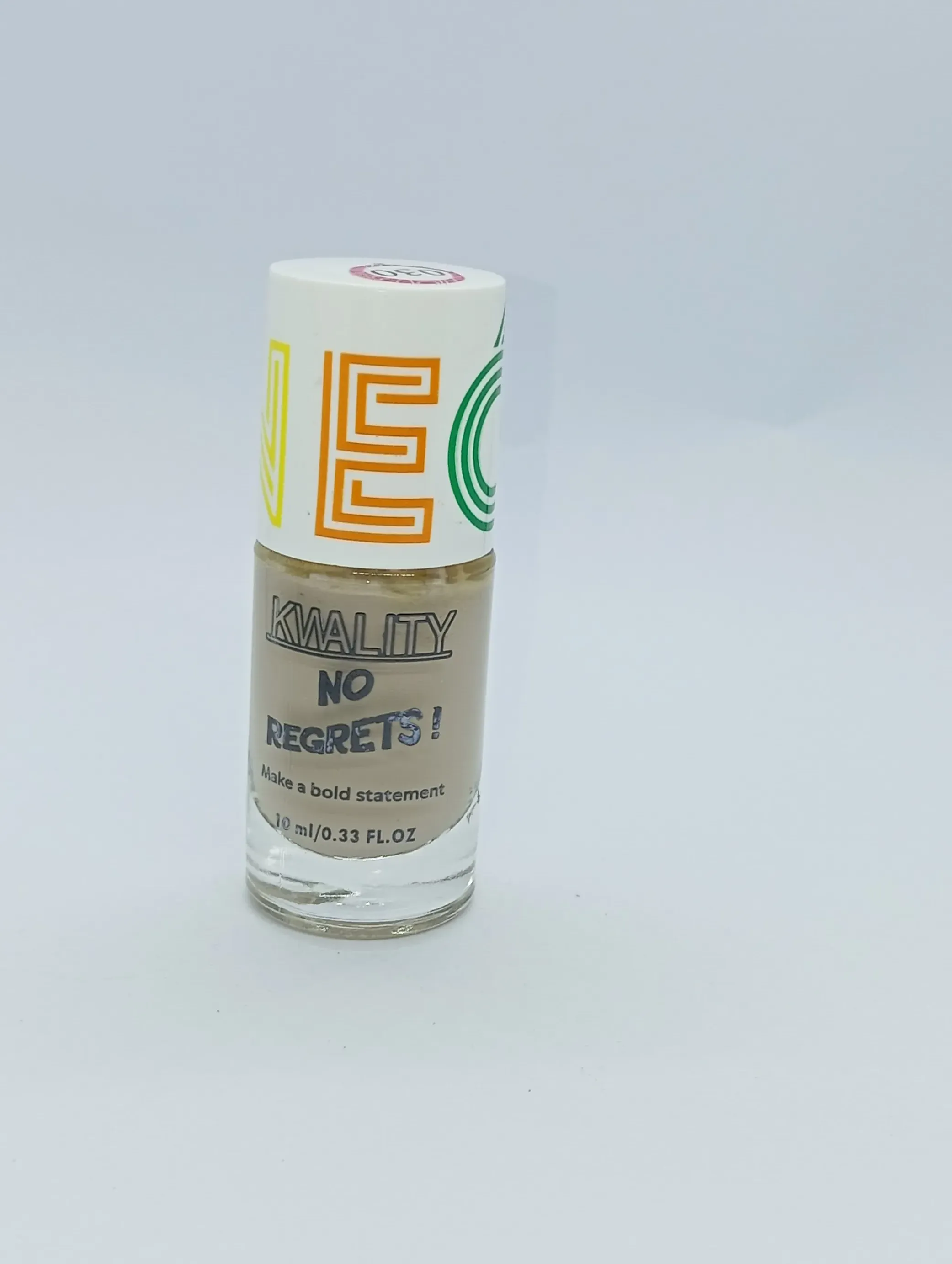 KWALITY No Regrets! Nude Beige Nail Polish | Subtle Matte Finish | 10ml