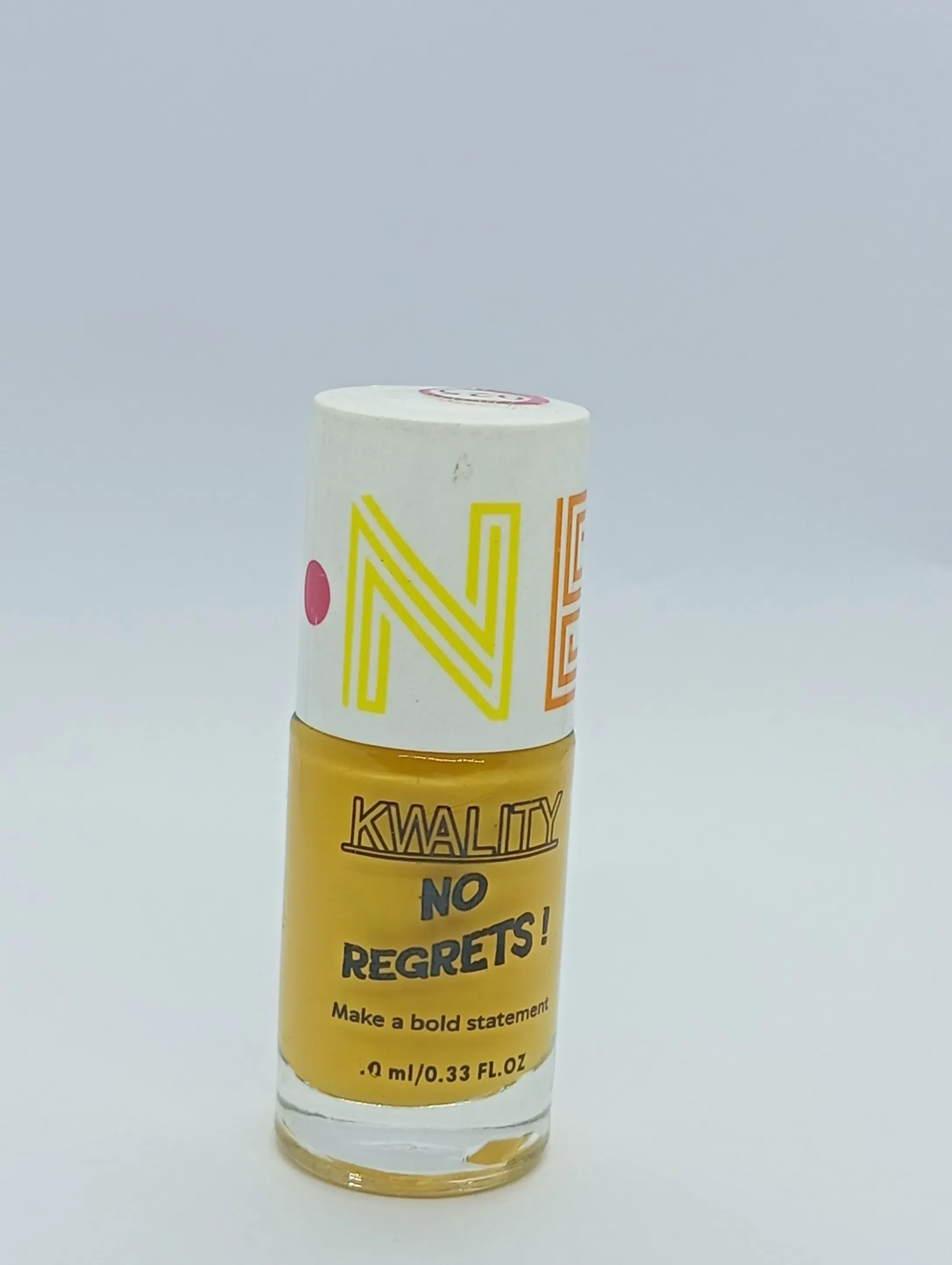 KWALITY No Regrets! Yellow Nail Polish | Vibrant Glossy Finish | 10ml