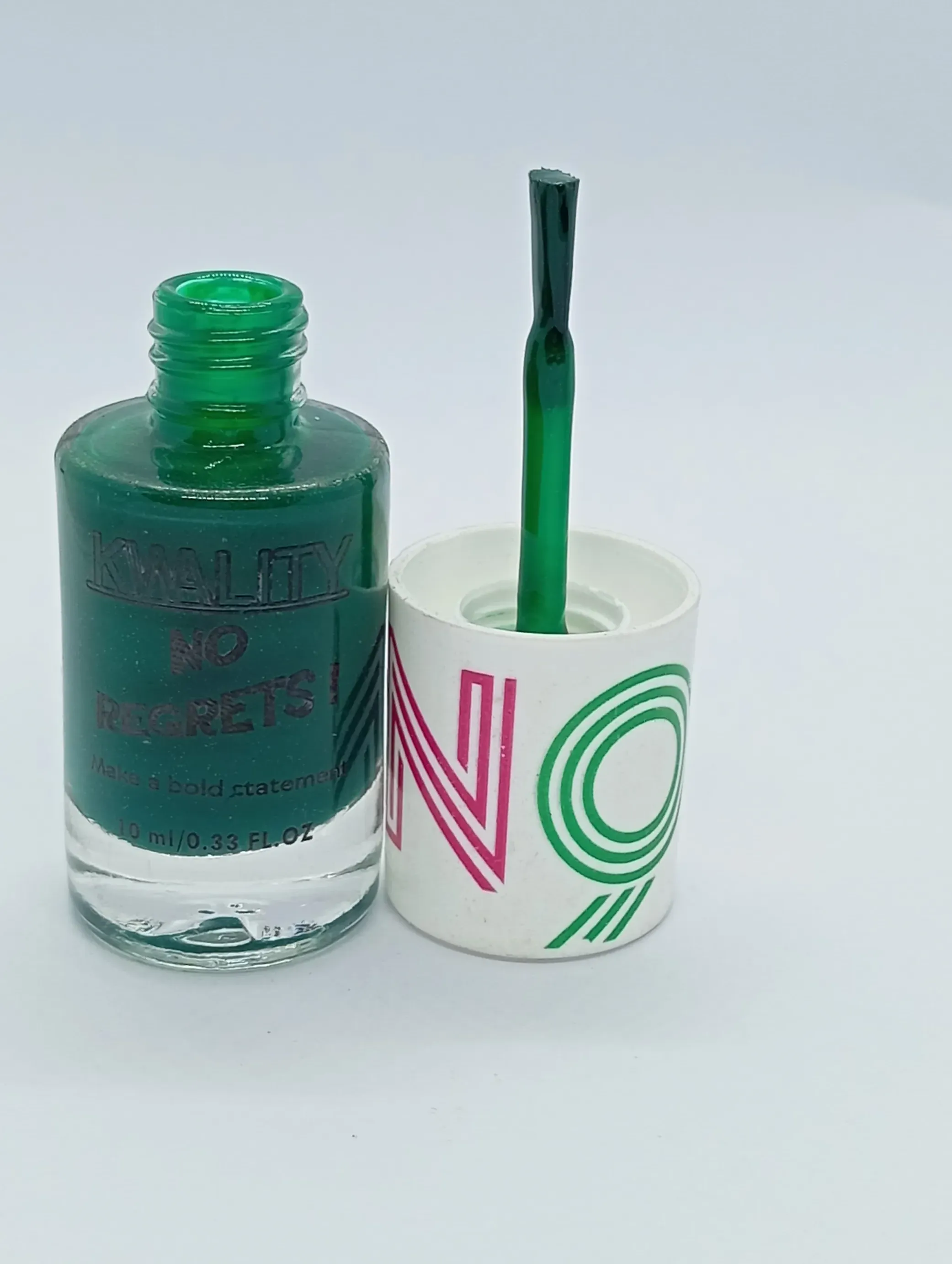 KWALITY No Regrets! Dark Green Nail Polish | Bold Glossy Finish | 10ml