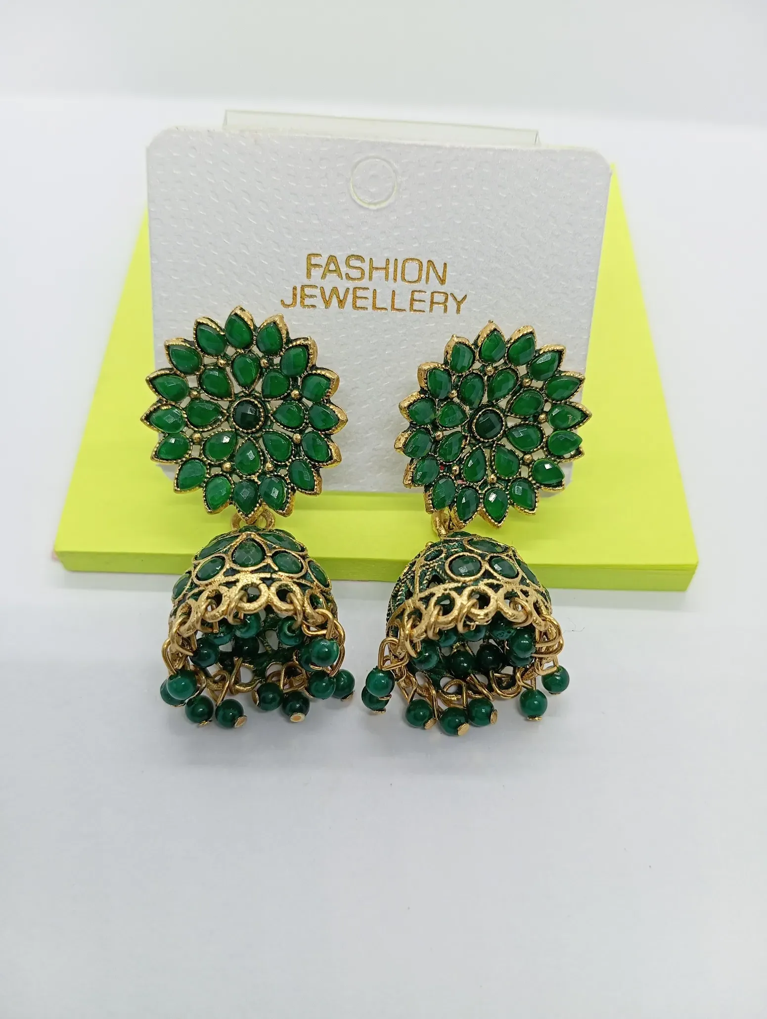 Floral Jhumka Earrings