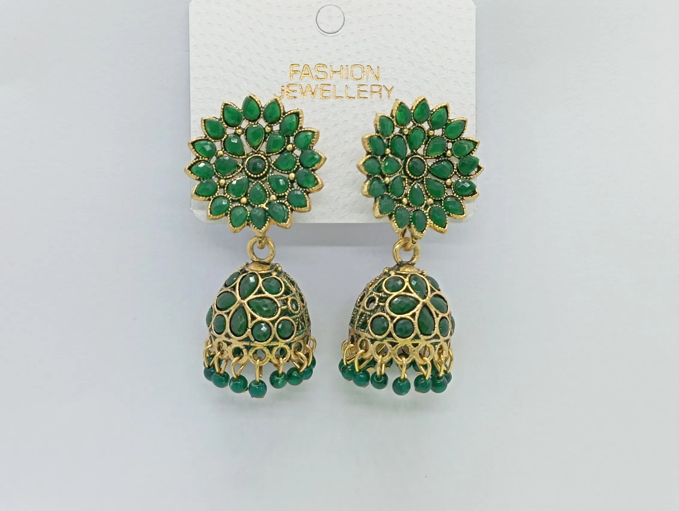 Floral Jhumka Earrings
