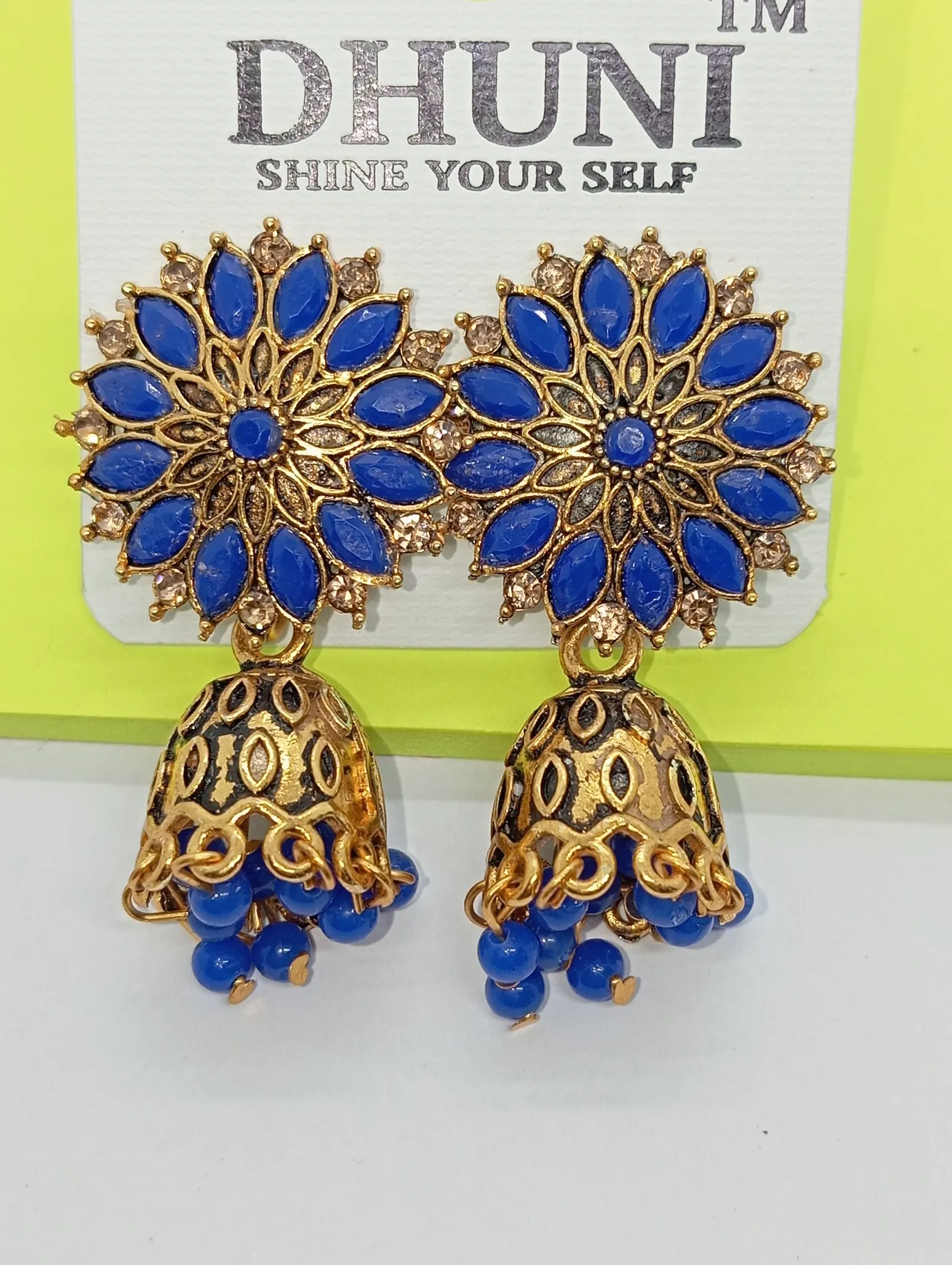 Floral Jhumka Earrings