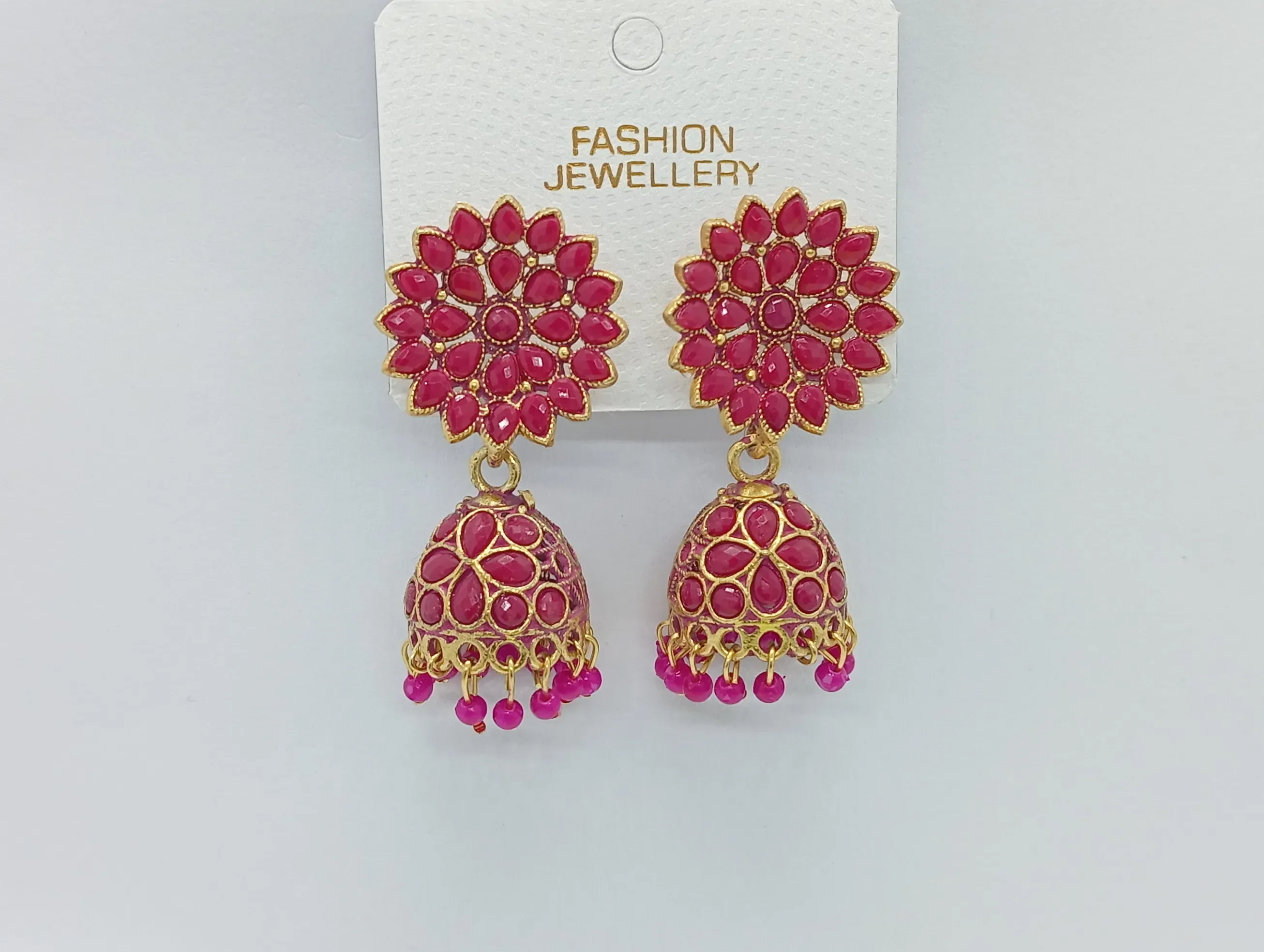 Floral Jhumka Earrings