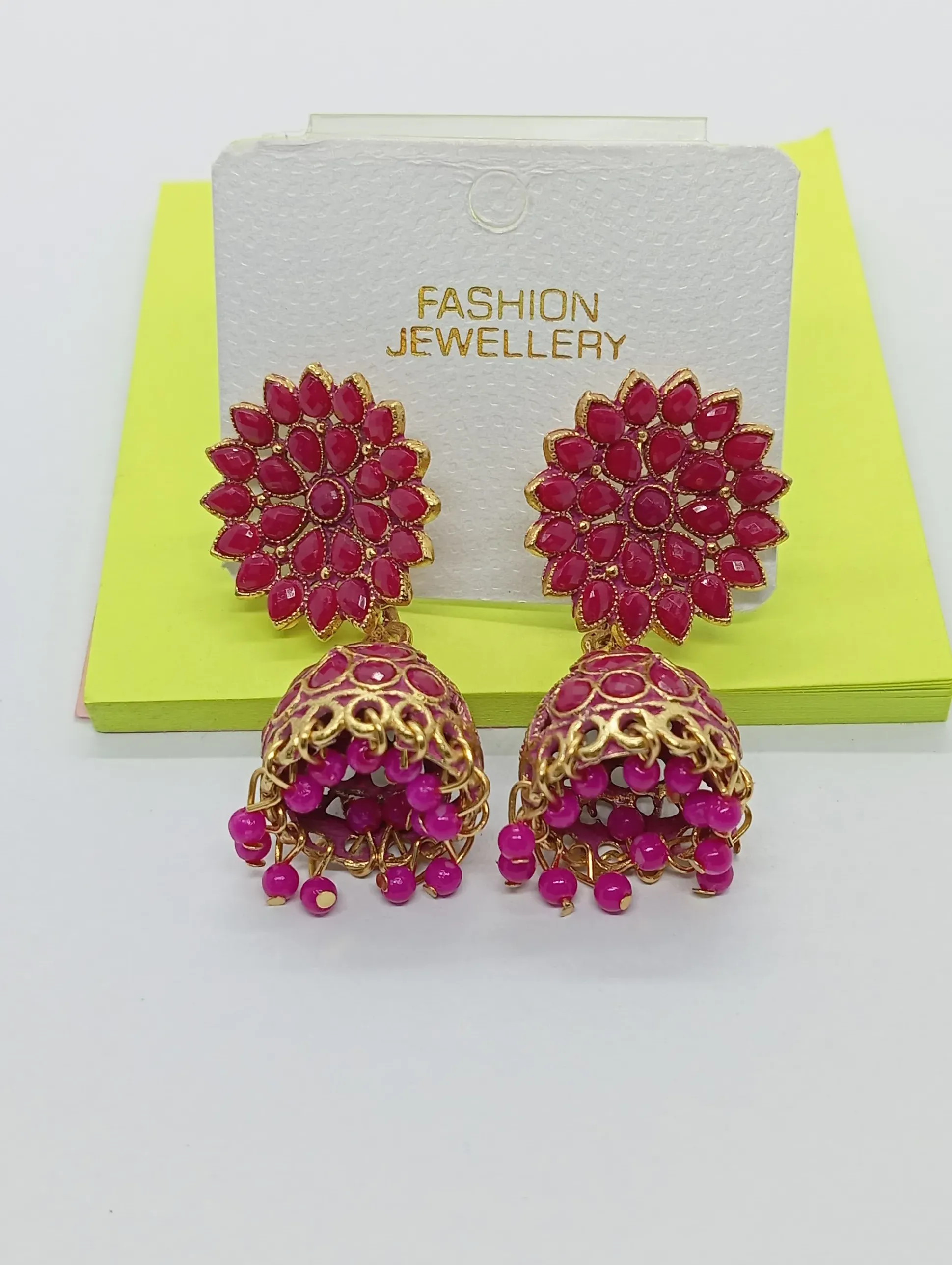 Floral Jhumka Earrings
