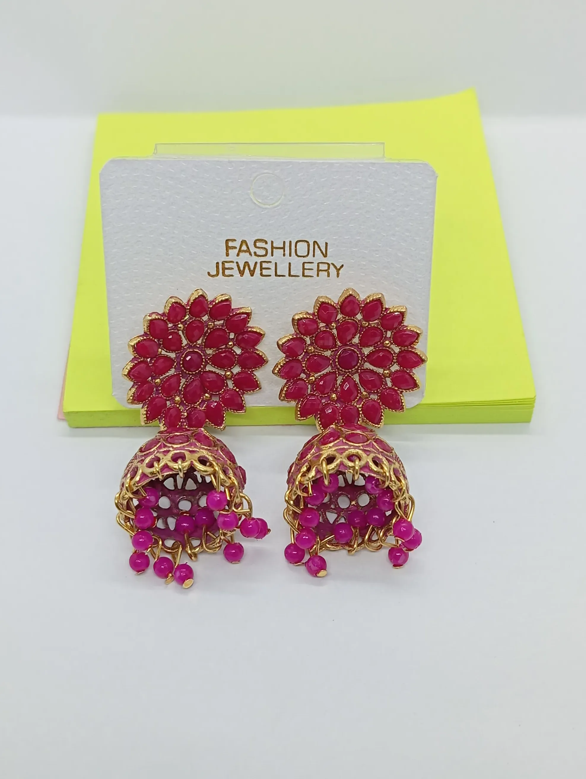 Floral Jhumka Earrings