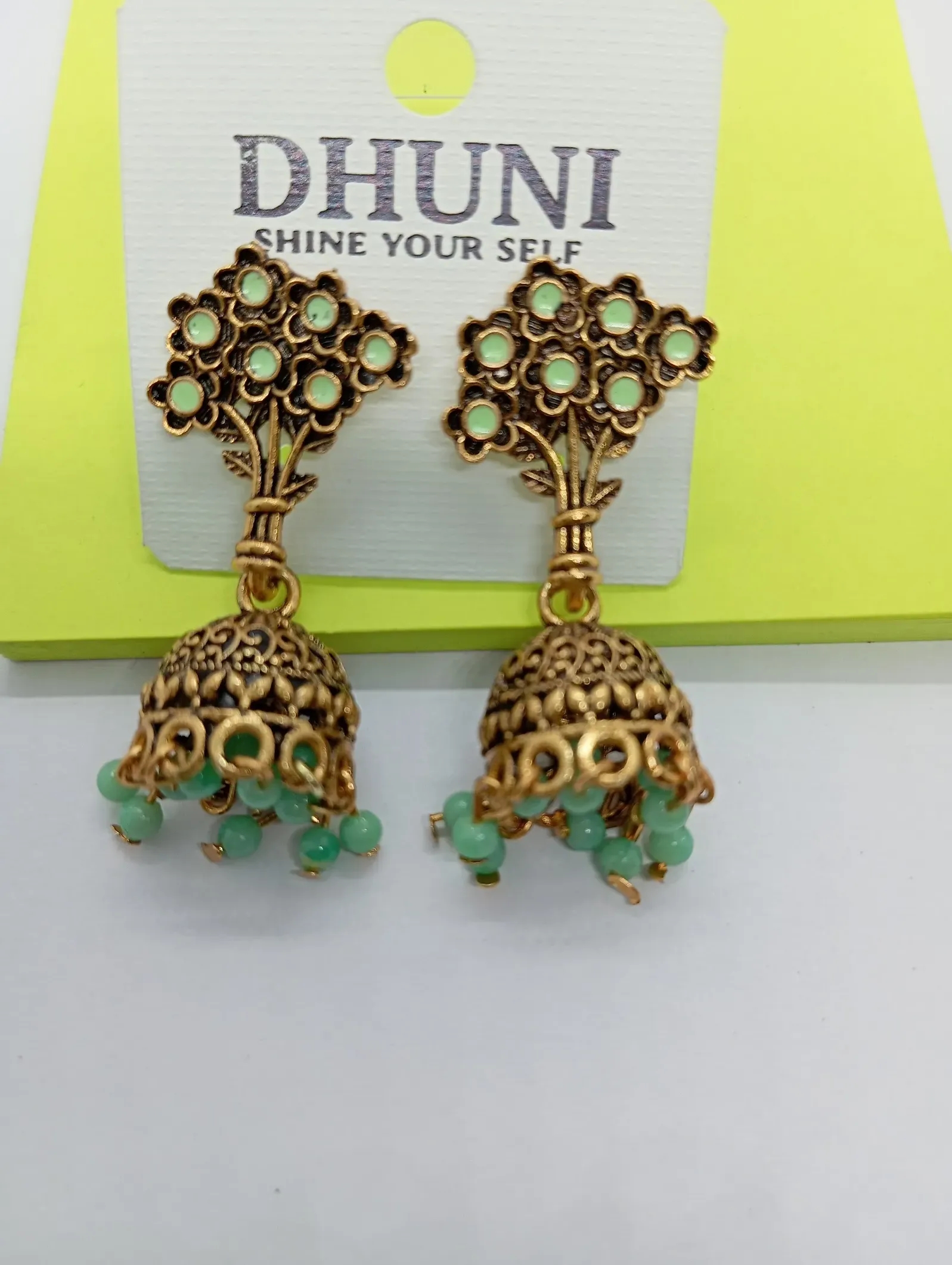 Floral Jhumka Earrings
