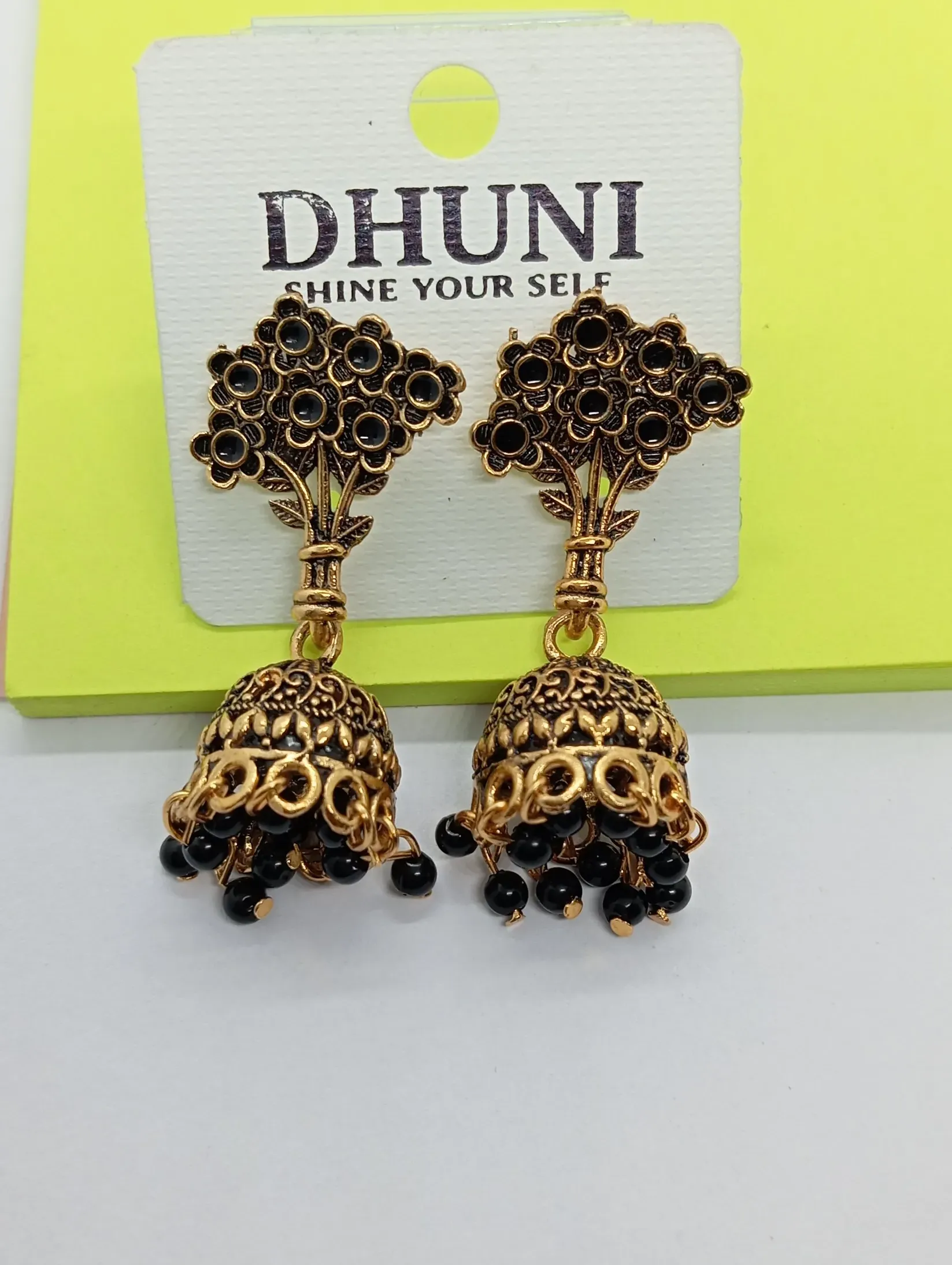 Floral Jhumka Earrings