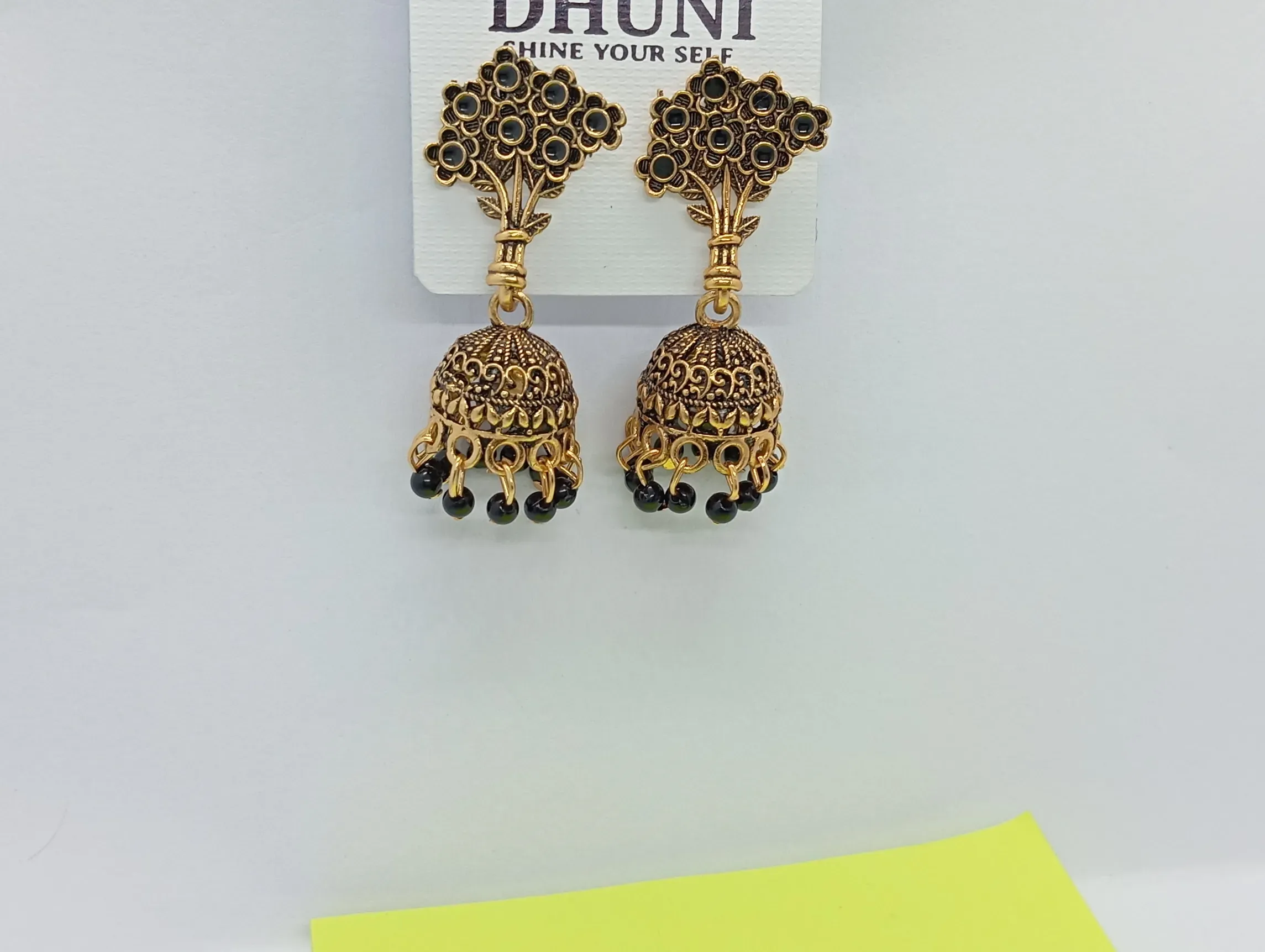 Floral Jhumka Earrings