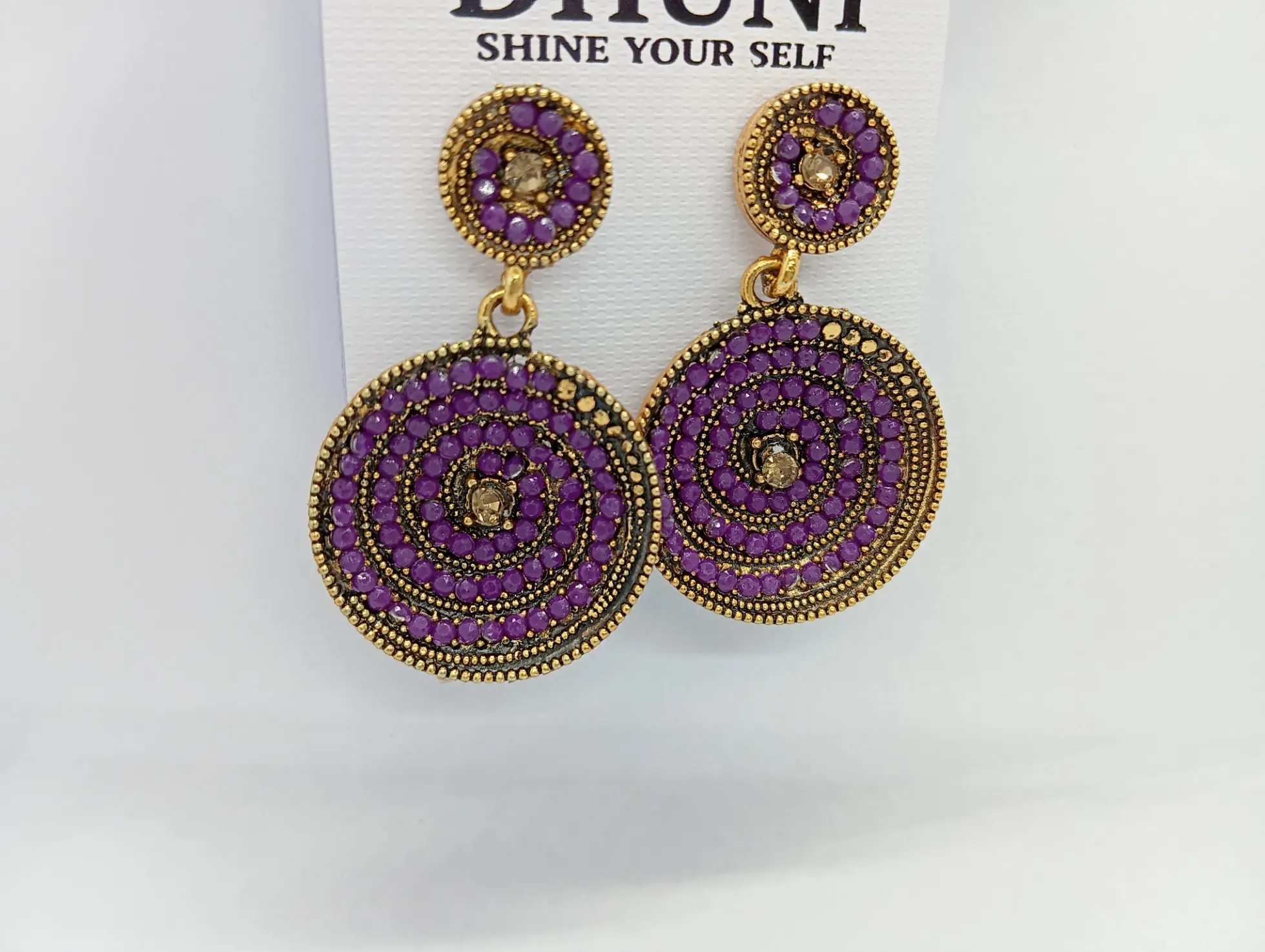 Dhuni Beaded Circular Earrings
