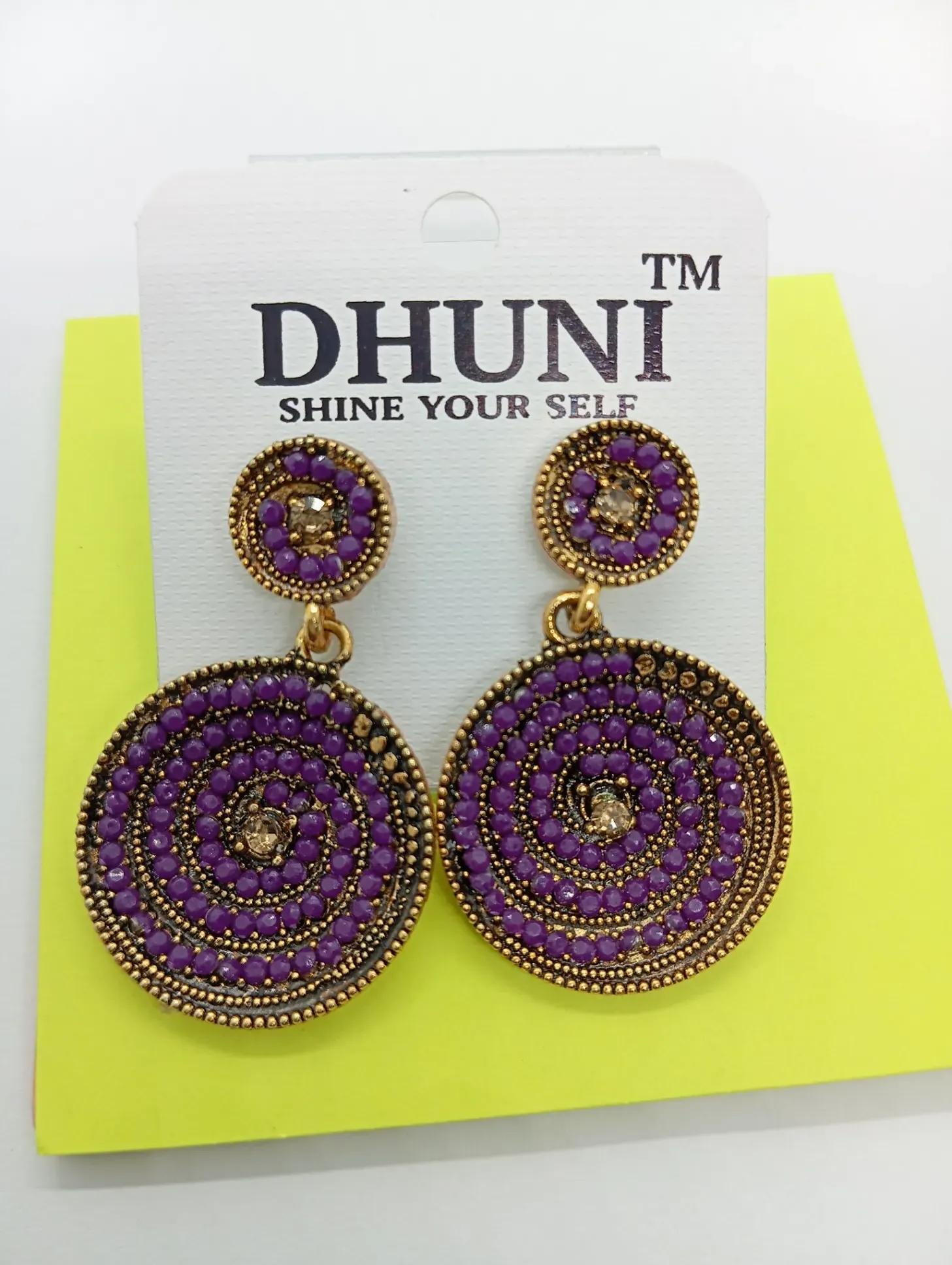 Dhuni Beaded Circular Earrings