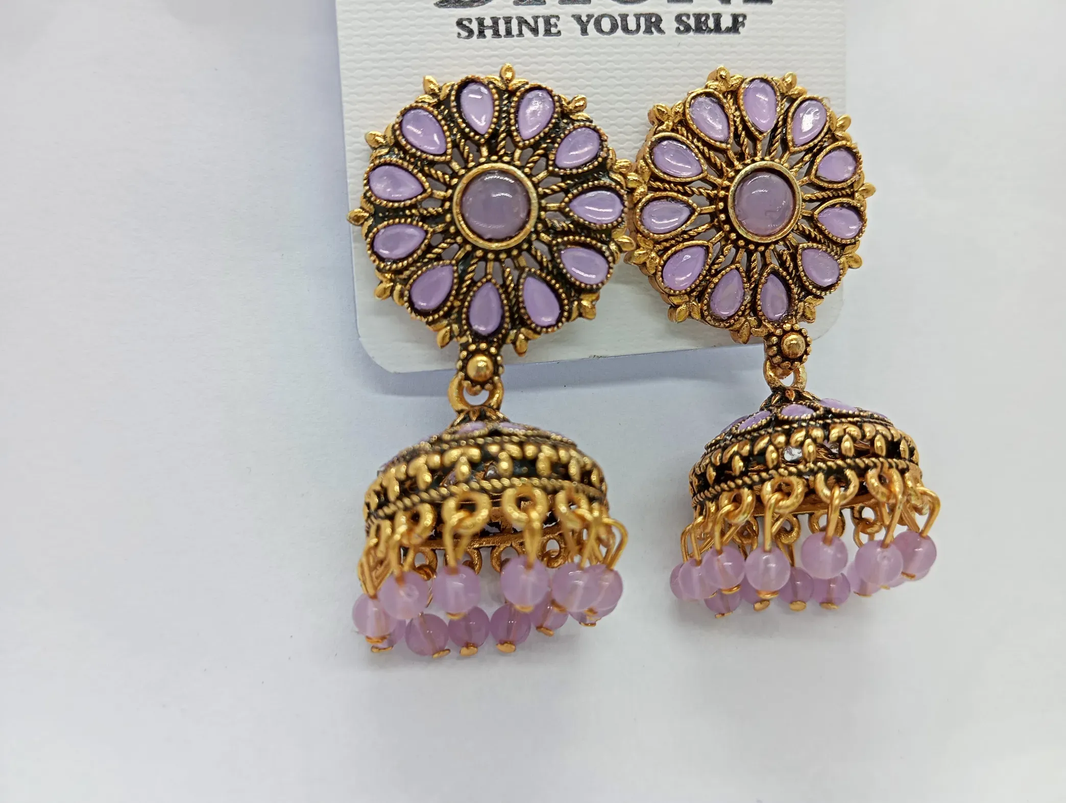 Floral Jhumka Earrings