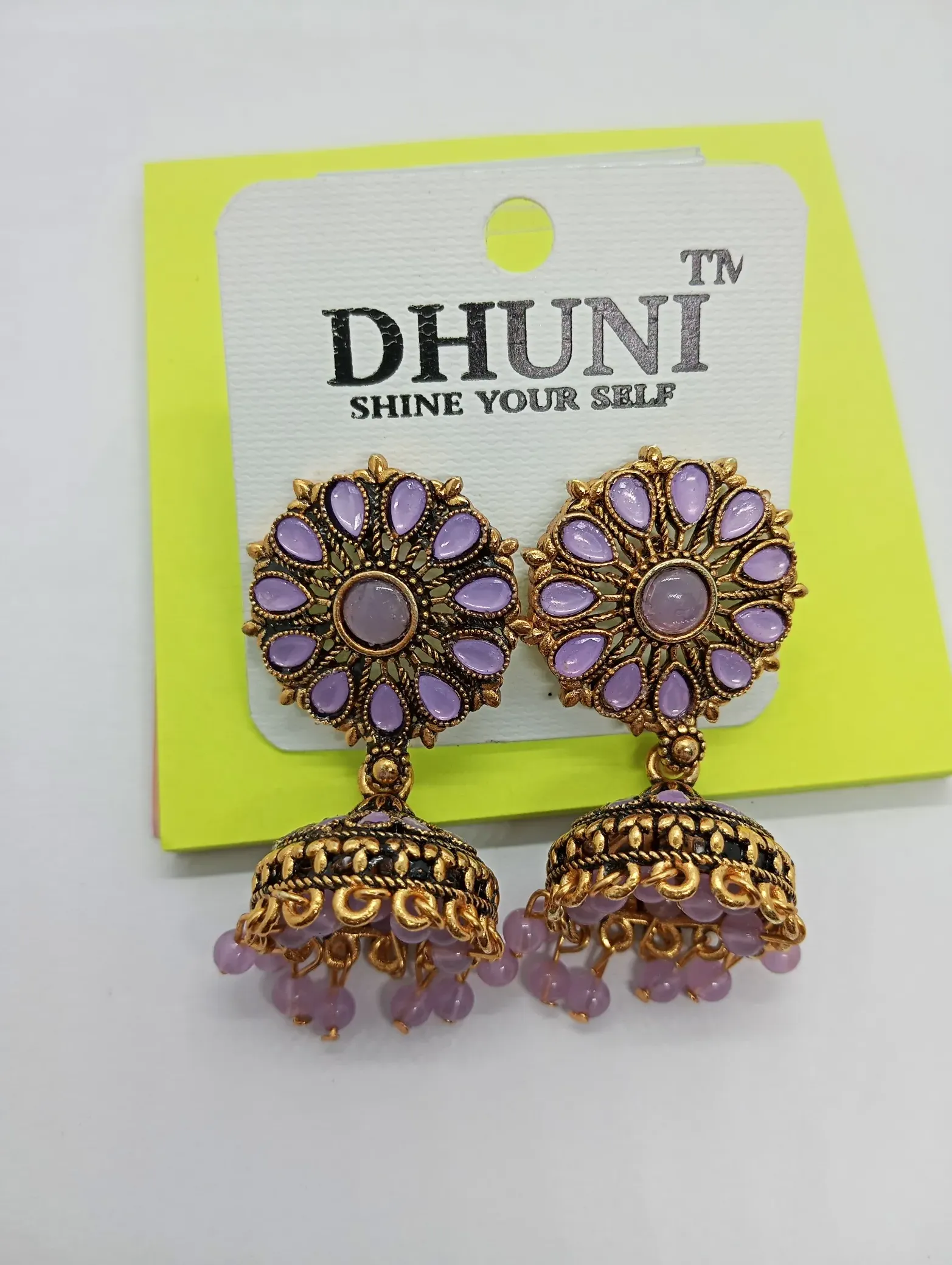 Floral Jhumka Earrings