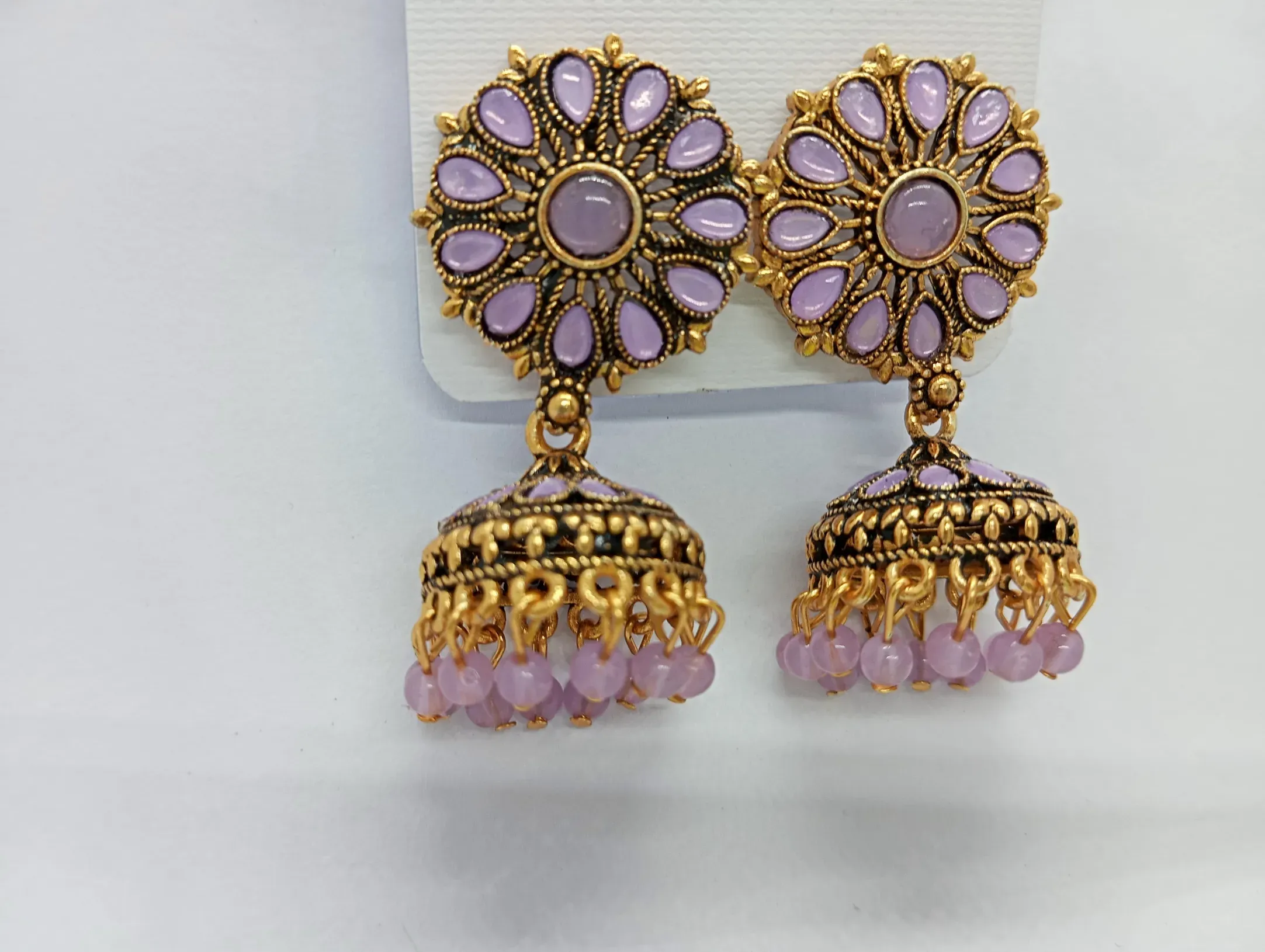 Floral Jhumka Earrings