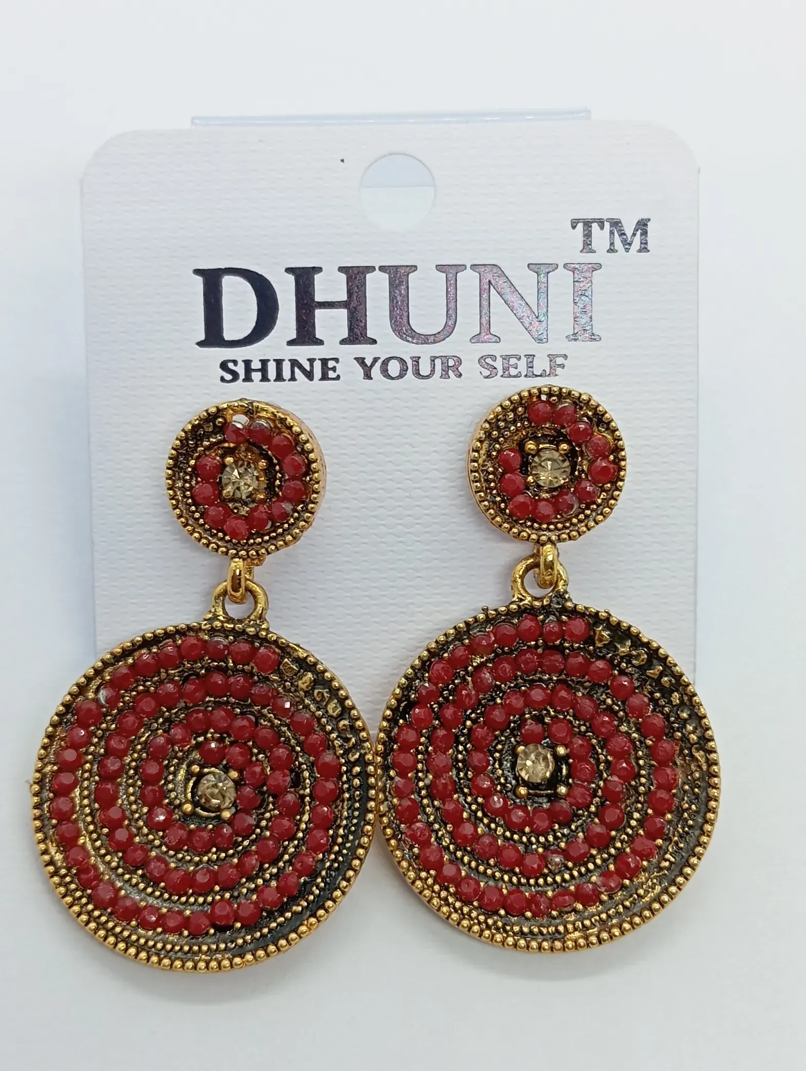 Dhuni Round Beaded Earrings