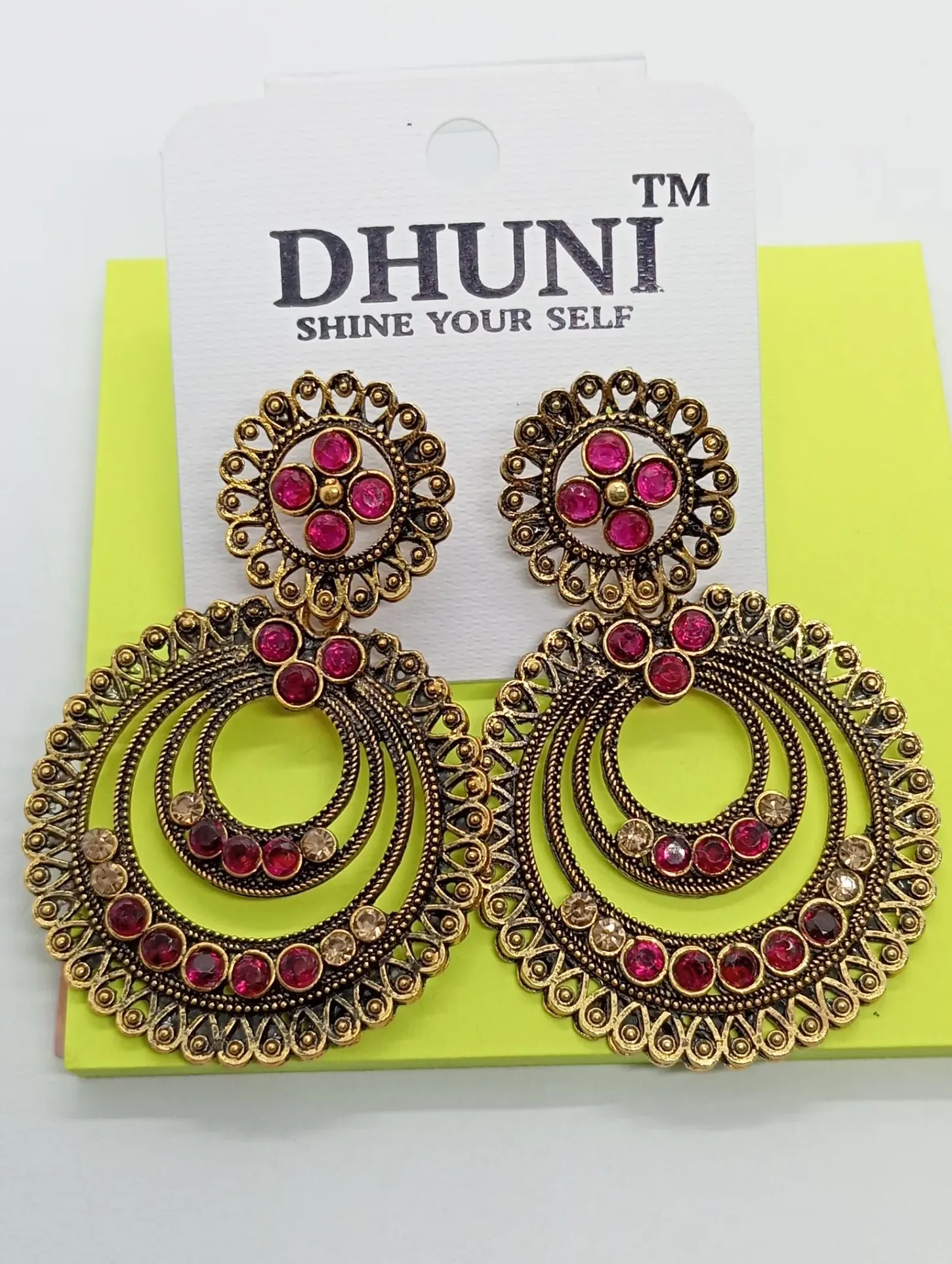 Antique Gold Jhumka Earrings