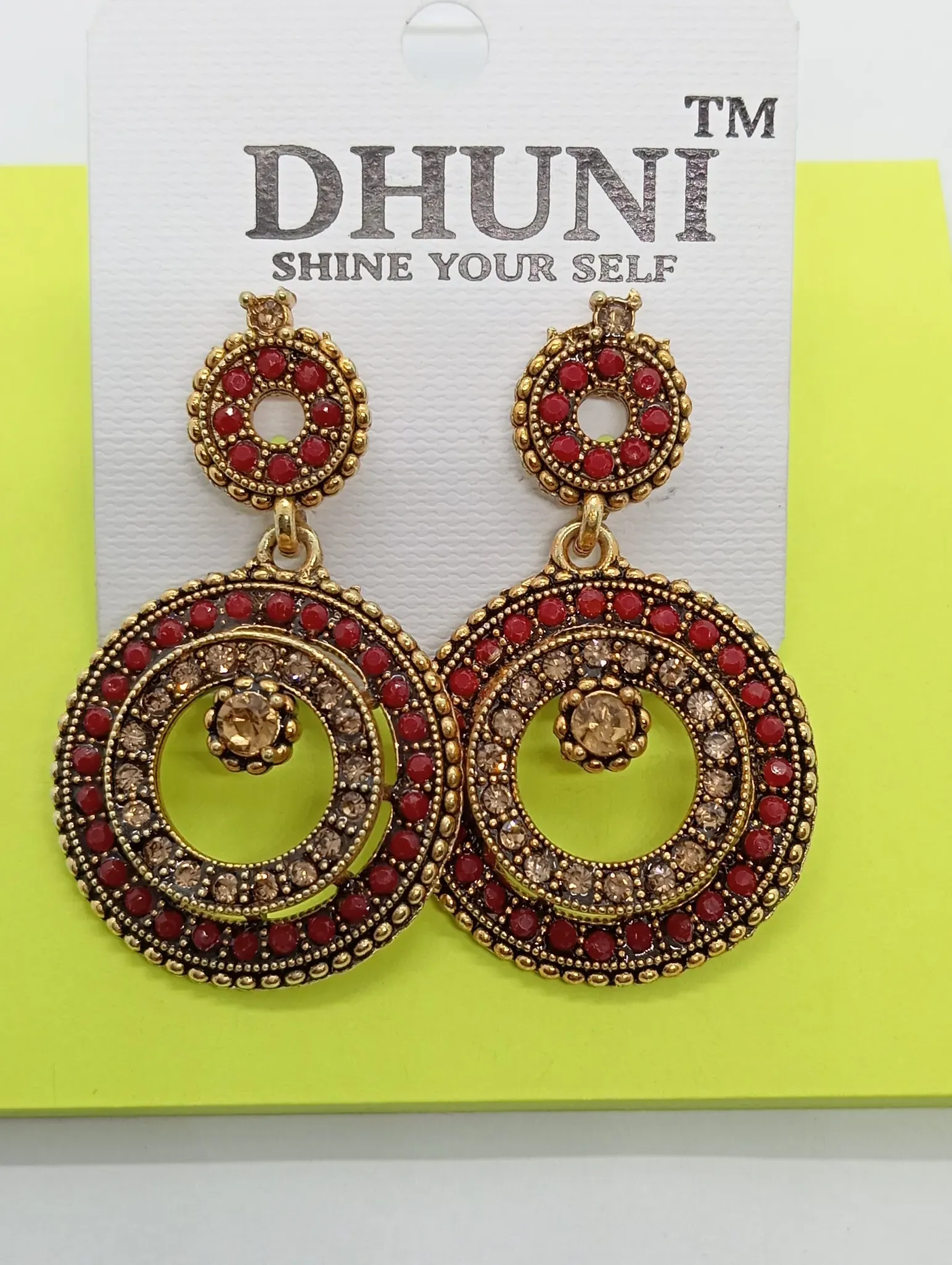 Dhuni Round Ethnic Earrings