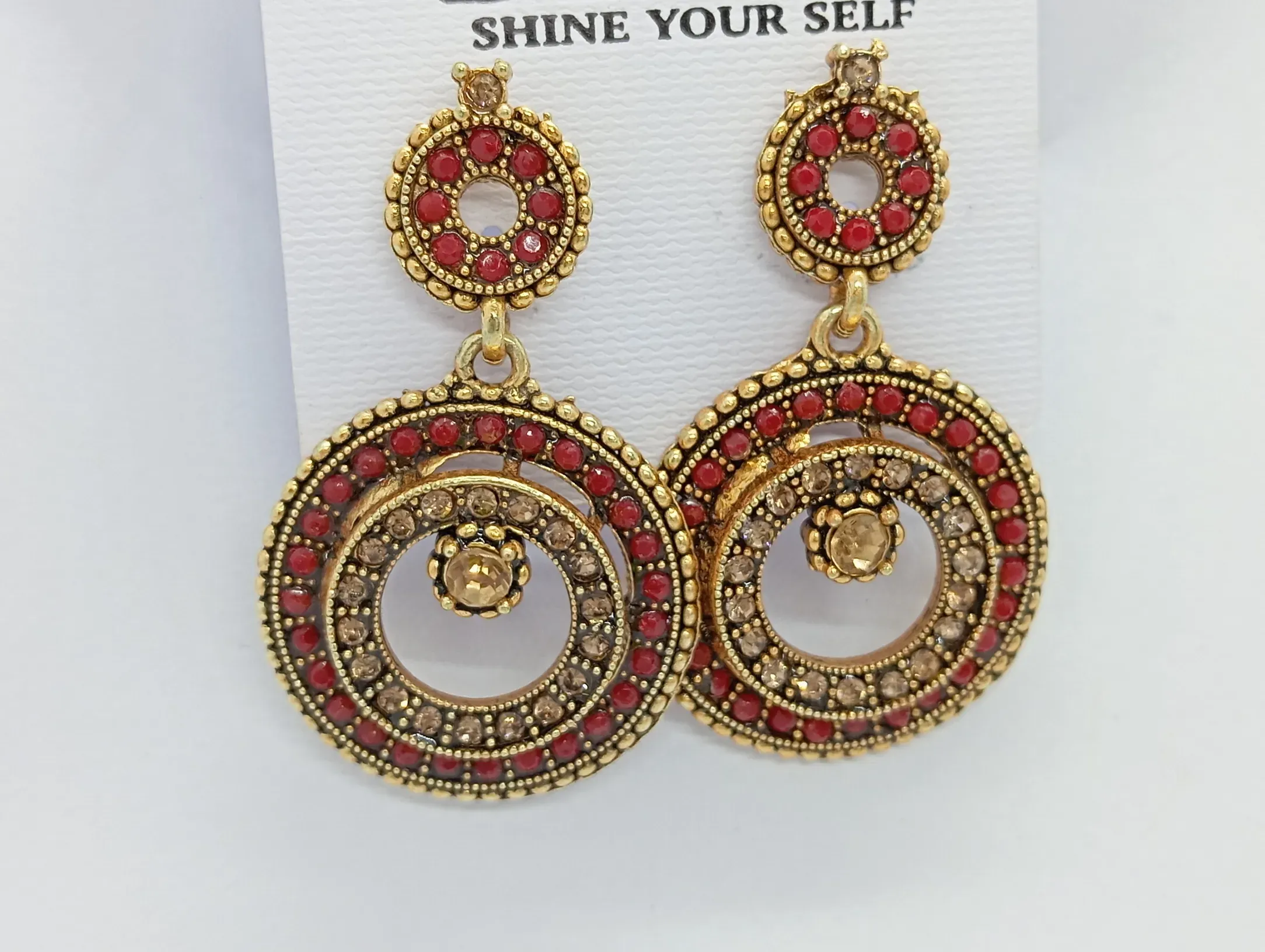 Dhuni Round Ethnic Earrings