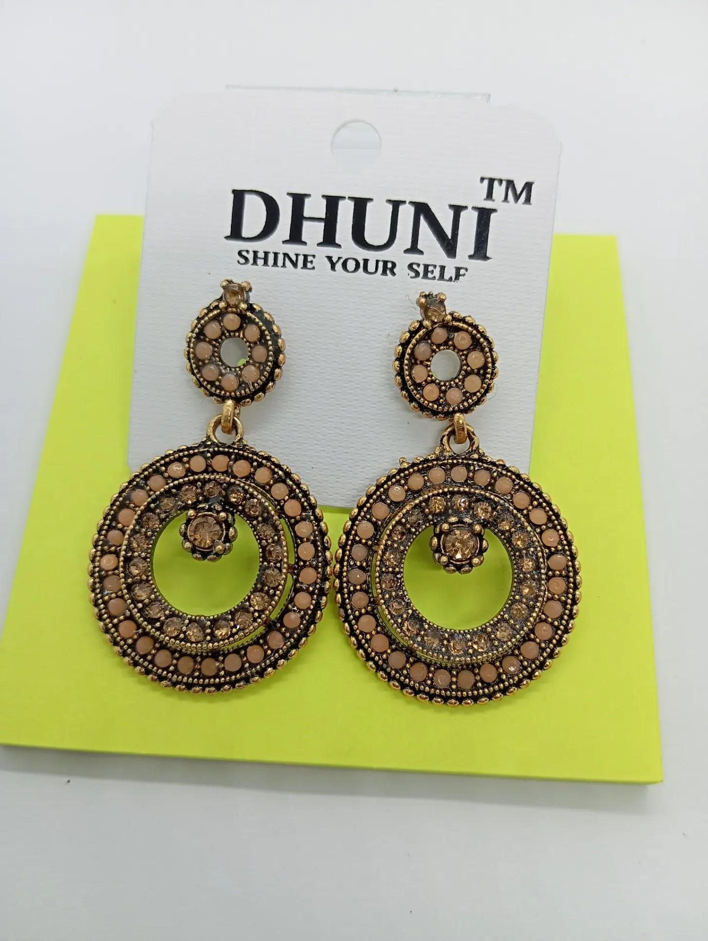 Dhuni Round Ethnic Earrings