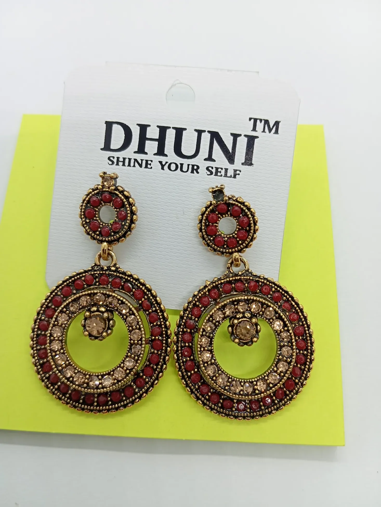 Dhuni Round Ethnic Earrings