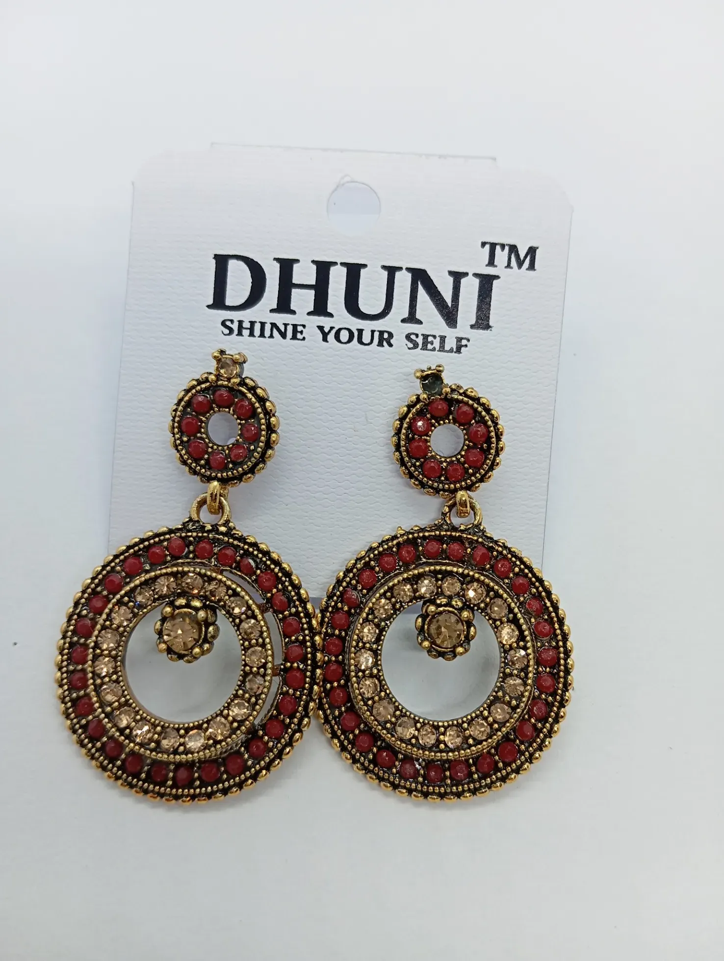 Dhuni Round Ethnic Earrings