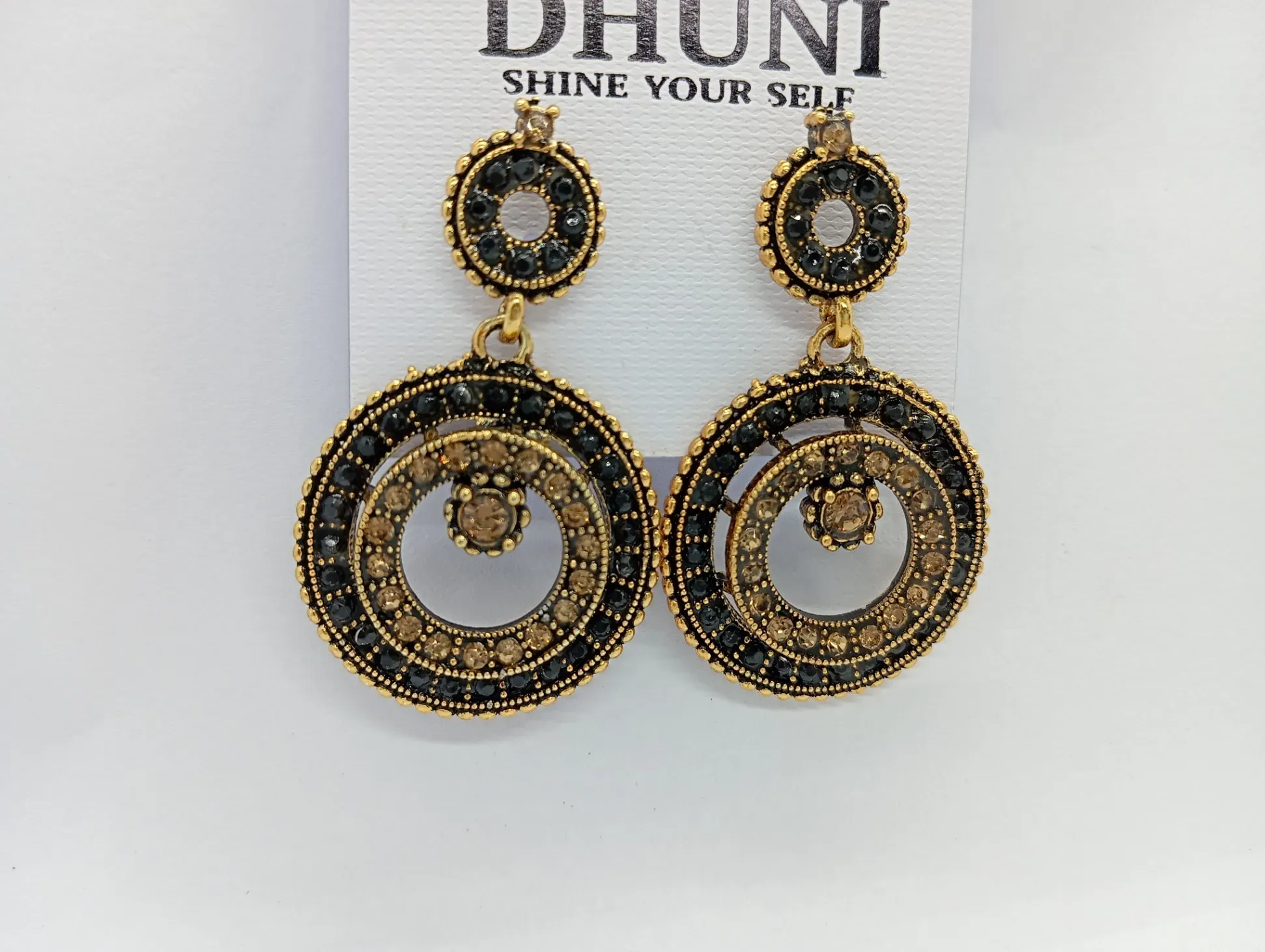 Dhuni Round Drop Earrings