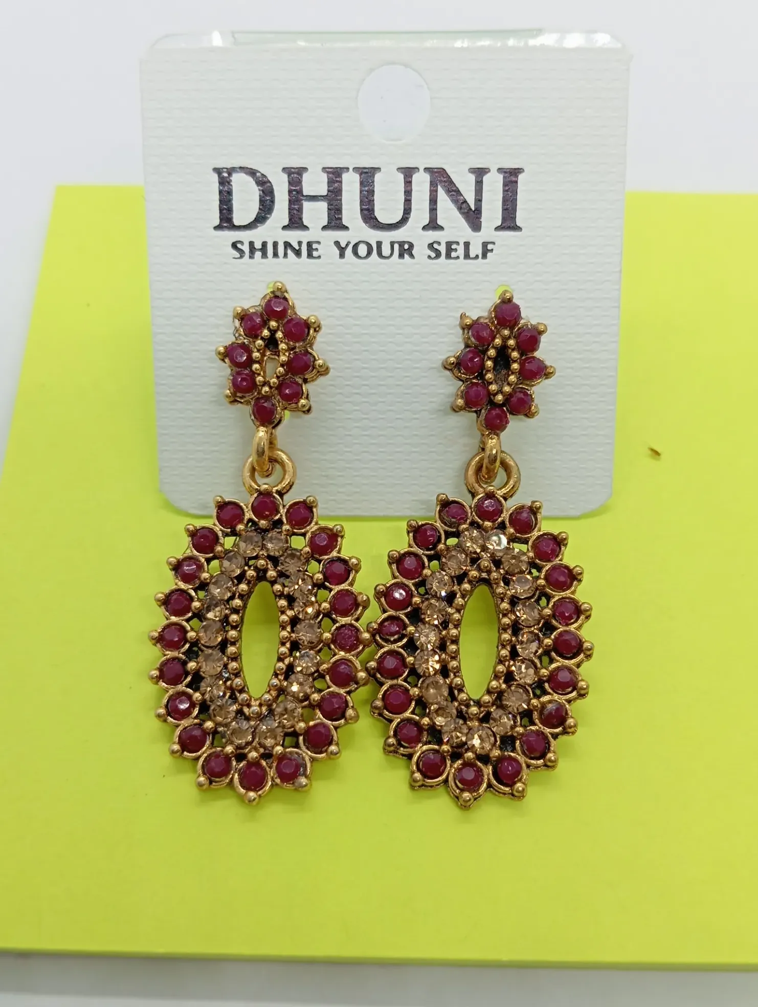 Dhuni Stone Studded Earrings