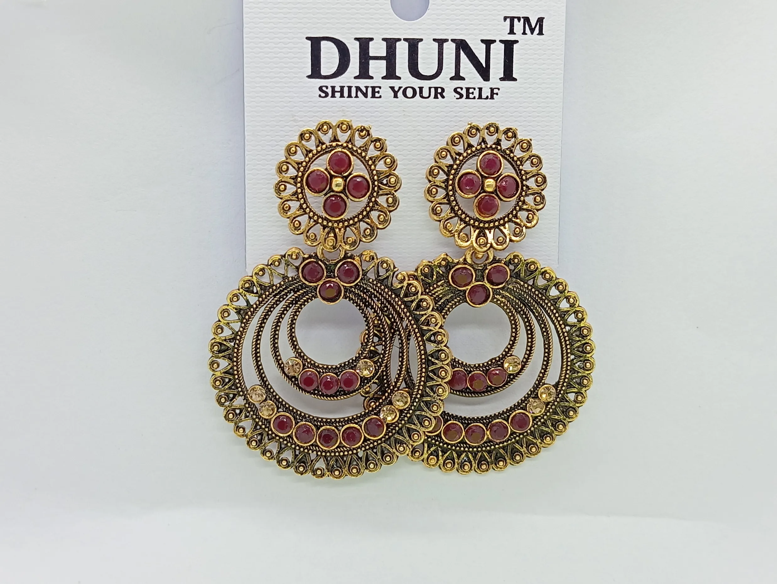 Dhuni Gold-Plated Jhumka Earrings