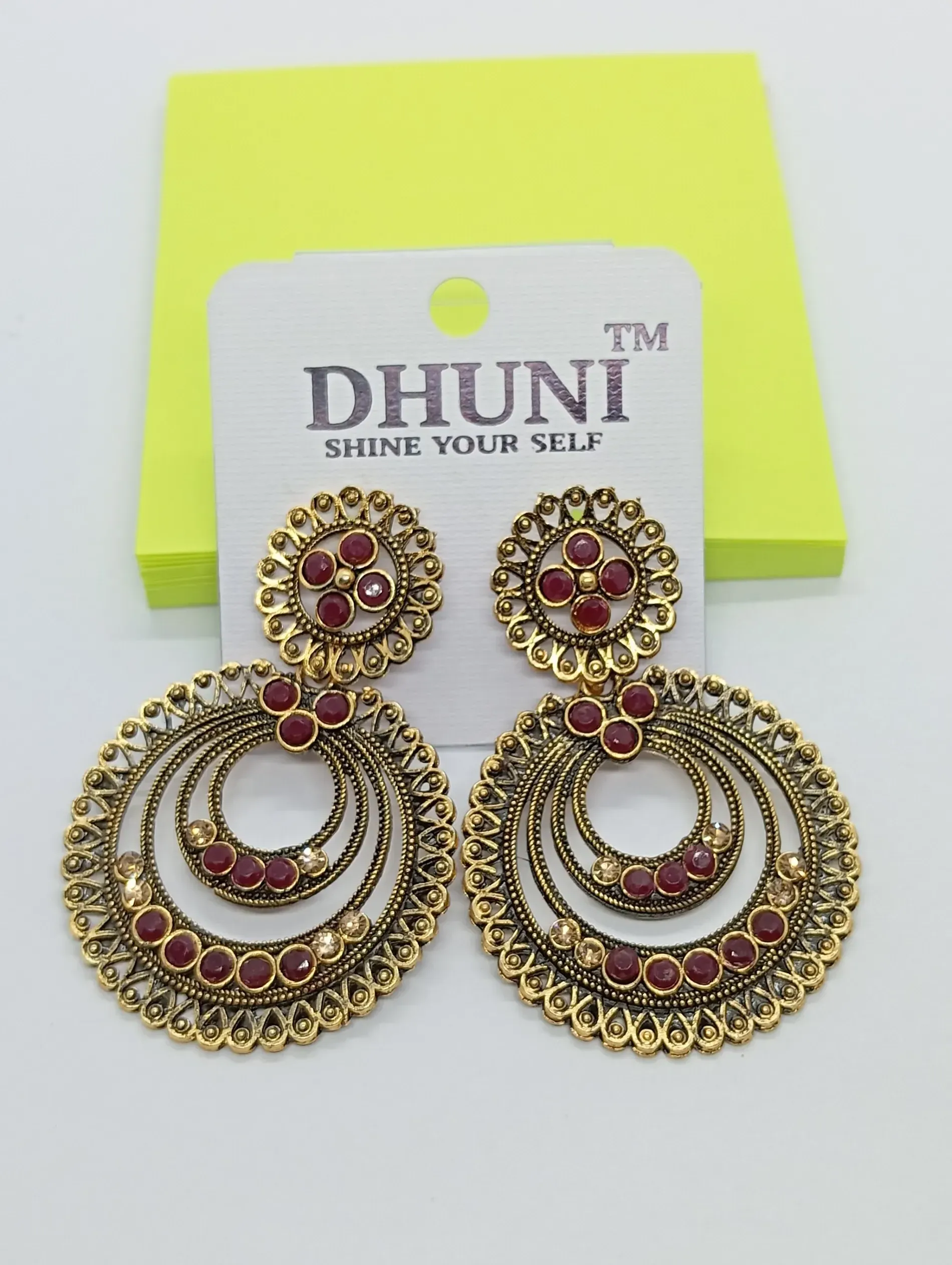 Dhuni Gold-Plated Jhumka Earrings