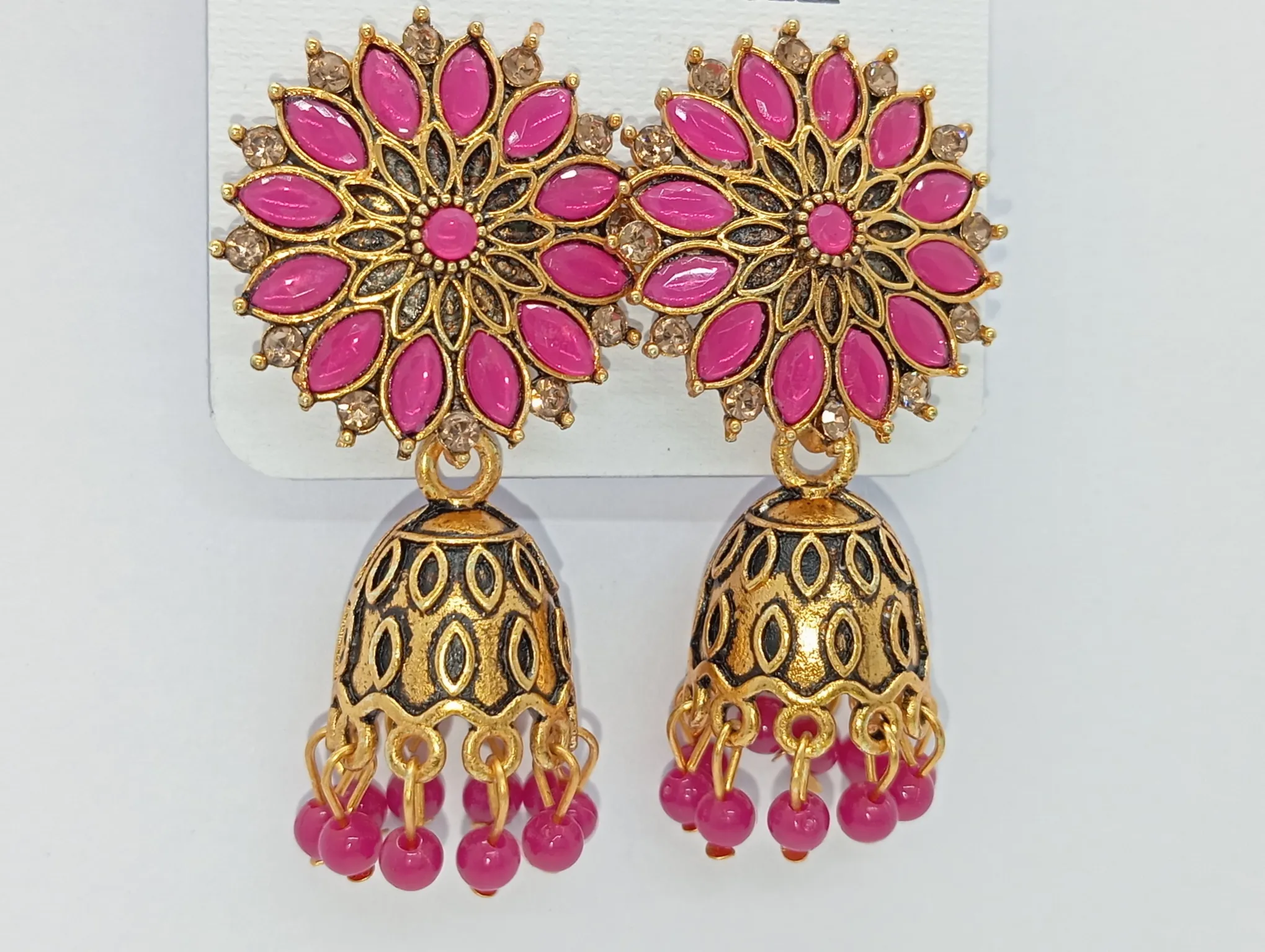 Dhuni Floral Jhumka Earrings