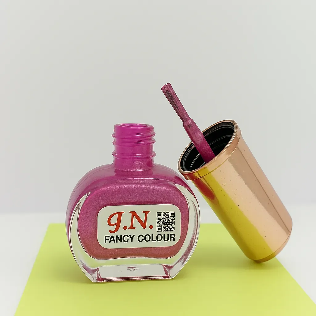 JN Fancy Colour Rose Gold Shimmer Nail Polish – Elegant Metallic Finish & Quick Dry