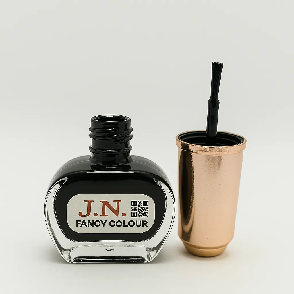 G.N. Fancy Colour Jet Black Nail Polish – Intense Glossy Finish