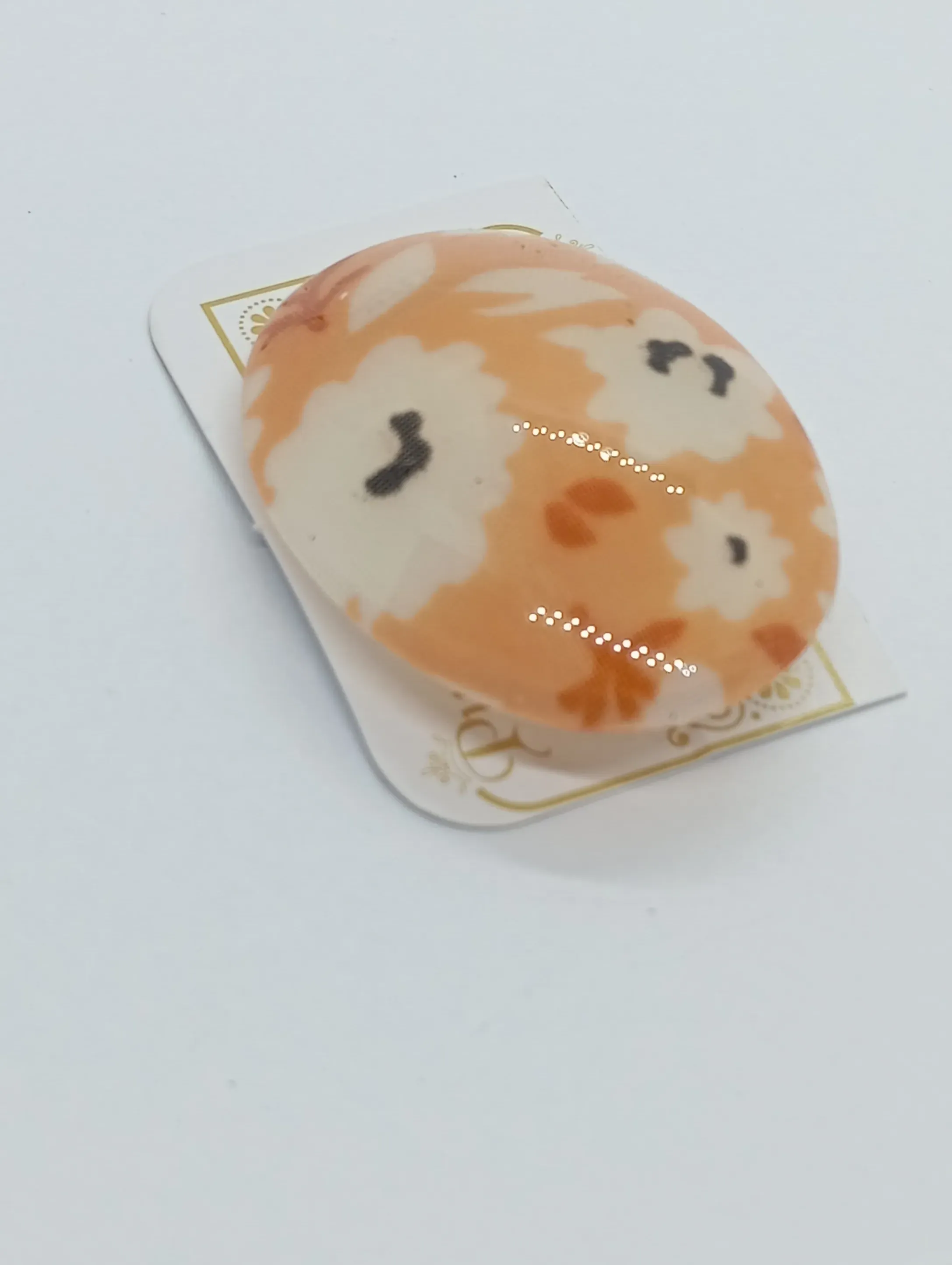 Floral Fabric Saari pin