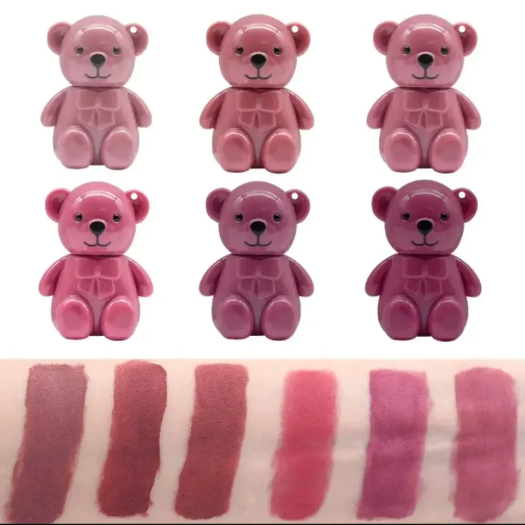Bear Shaped Lip Gloss Keychain