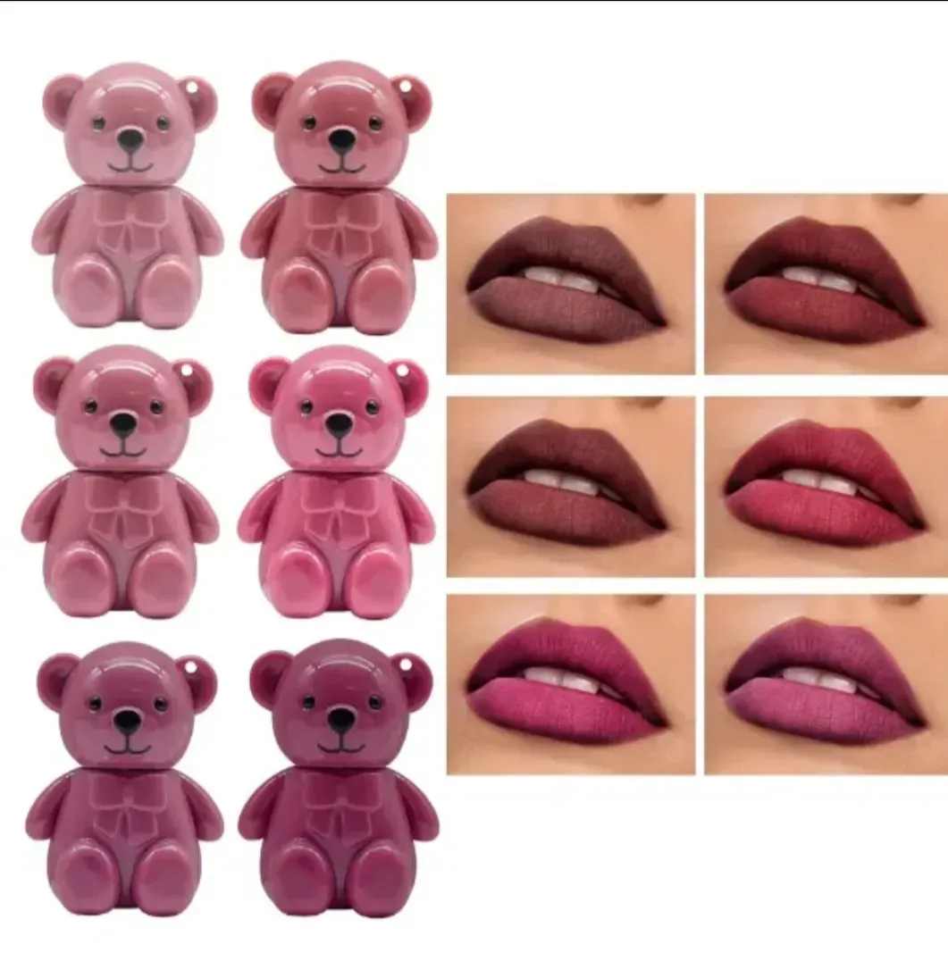 Bear Shaped Lip Gloss Keychain