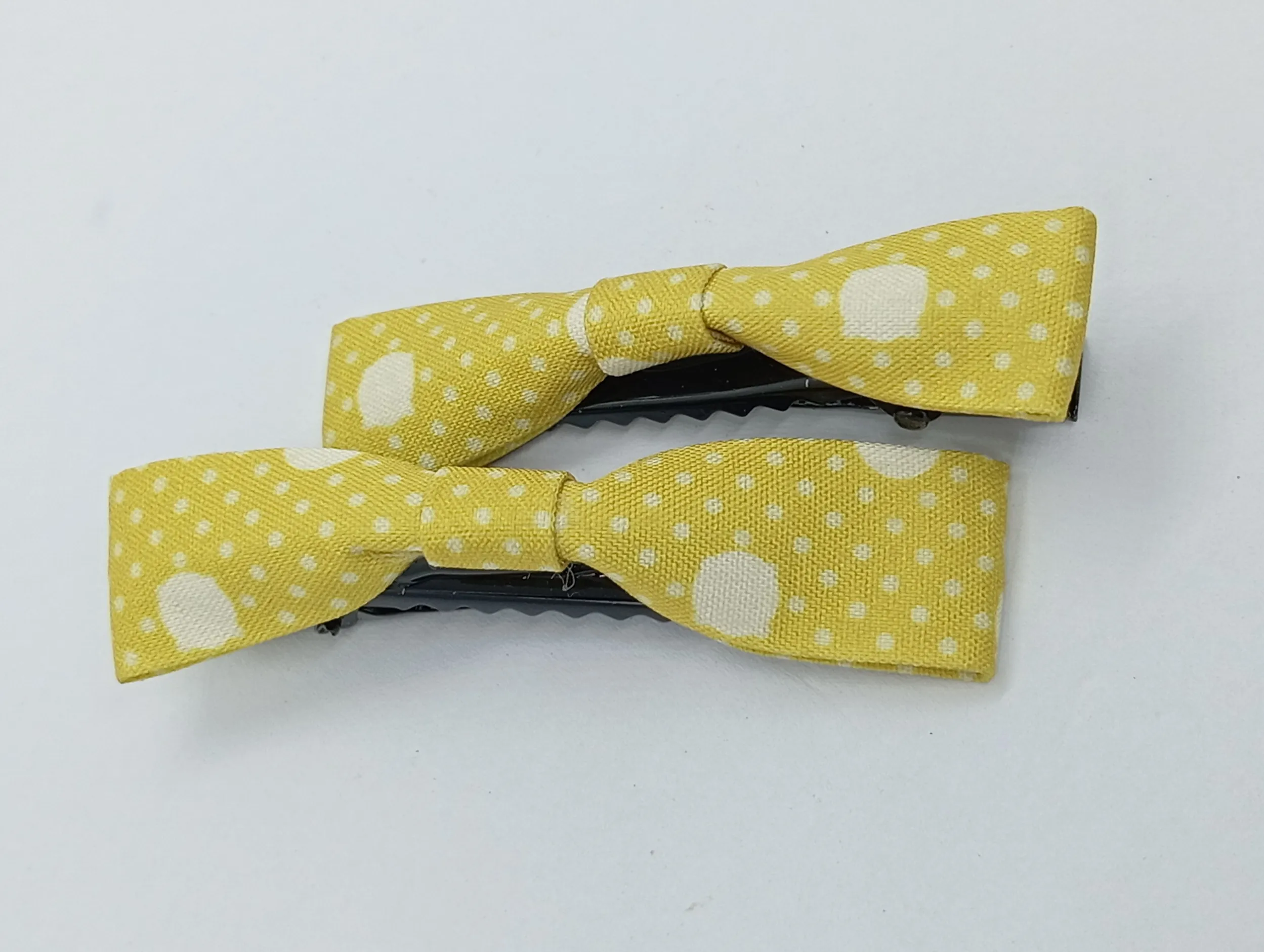 Polka Dot Bow Hair Clips