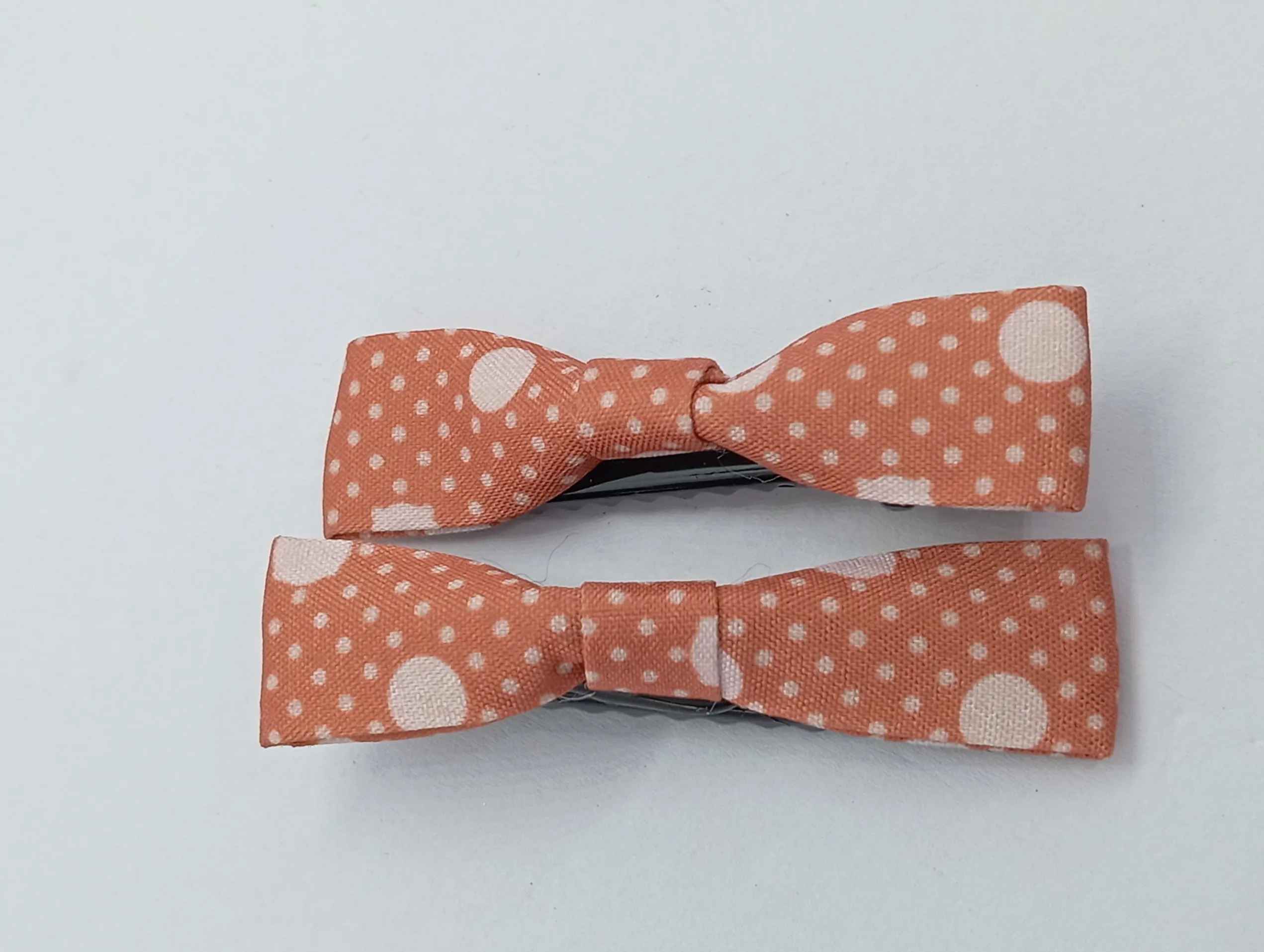 Polka Dot Bow Hair Clips