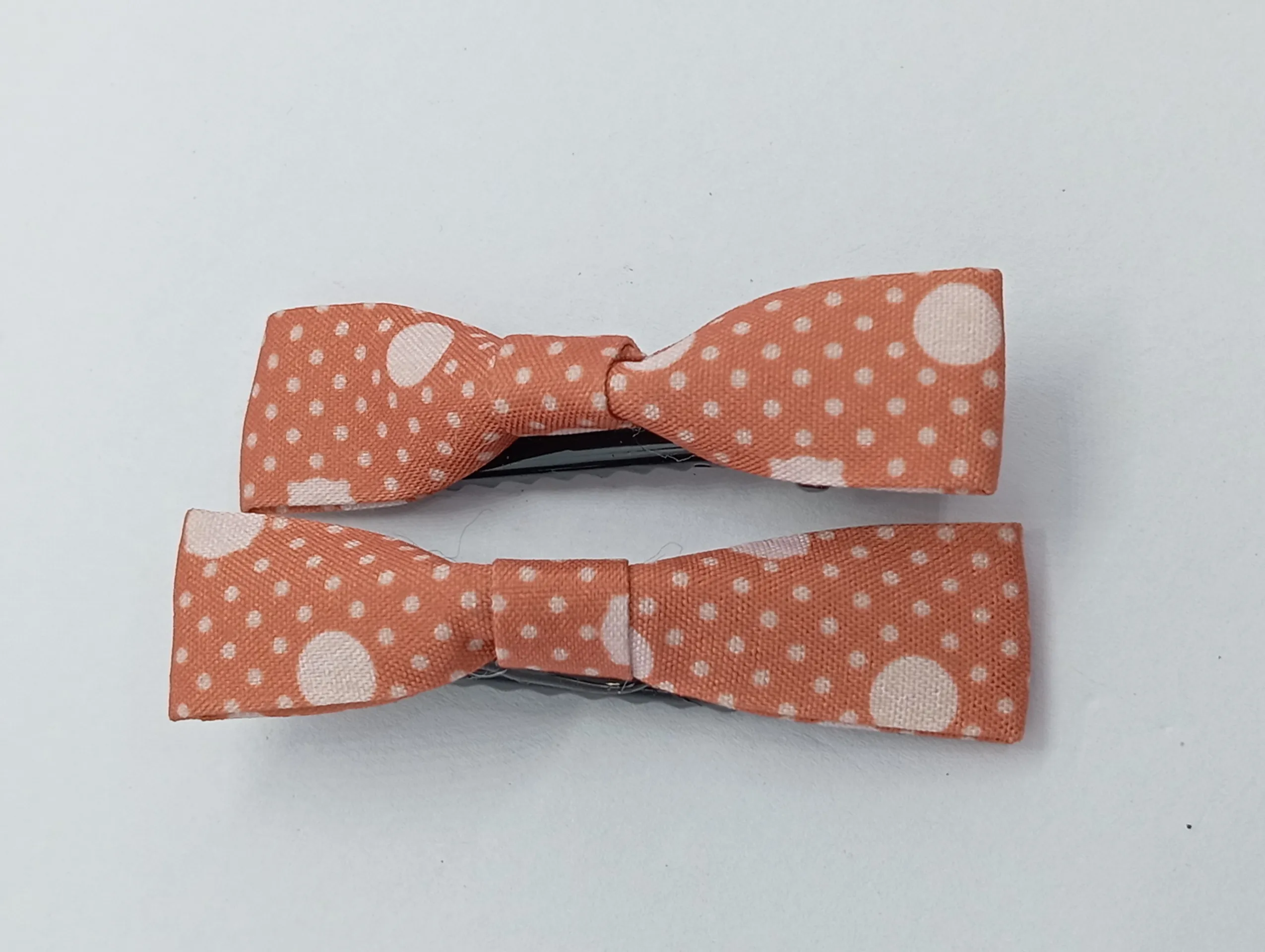 Polka Dot Bow Hair Clips