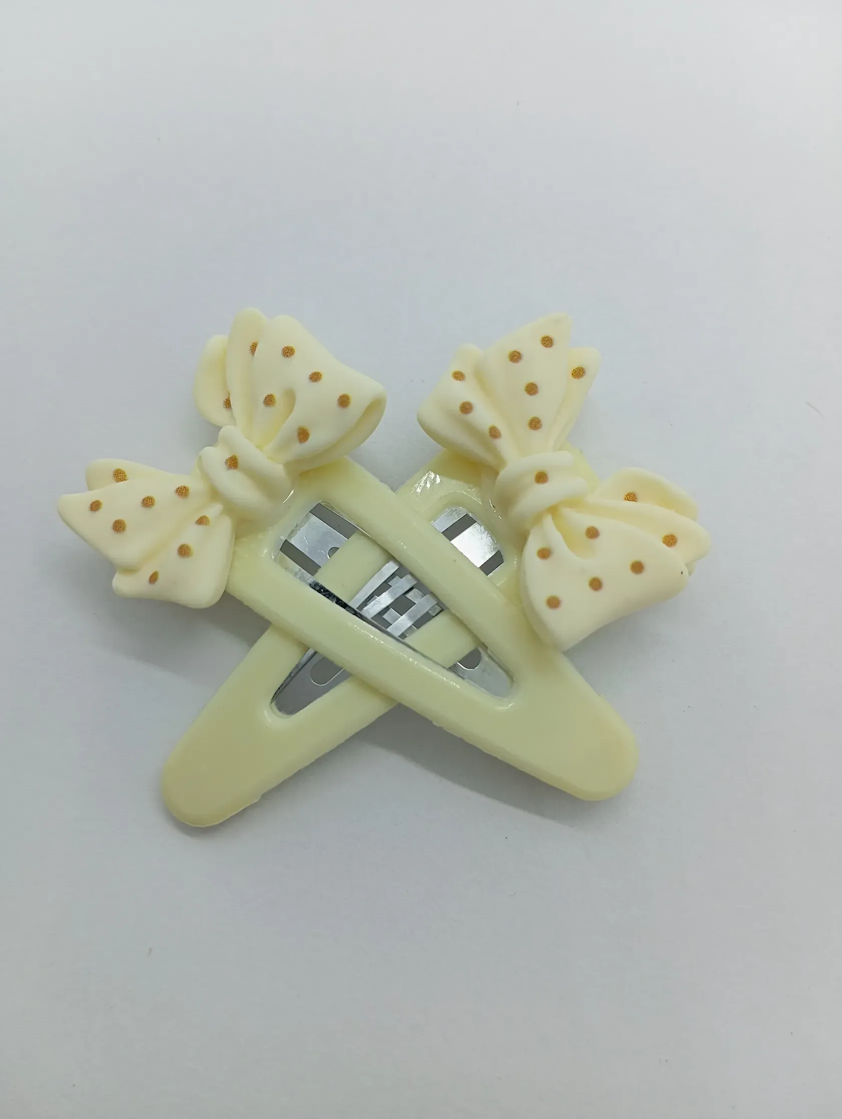 Polka Dot Bow Hair Clips