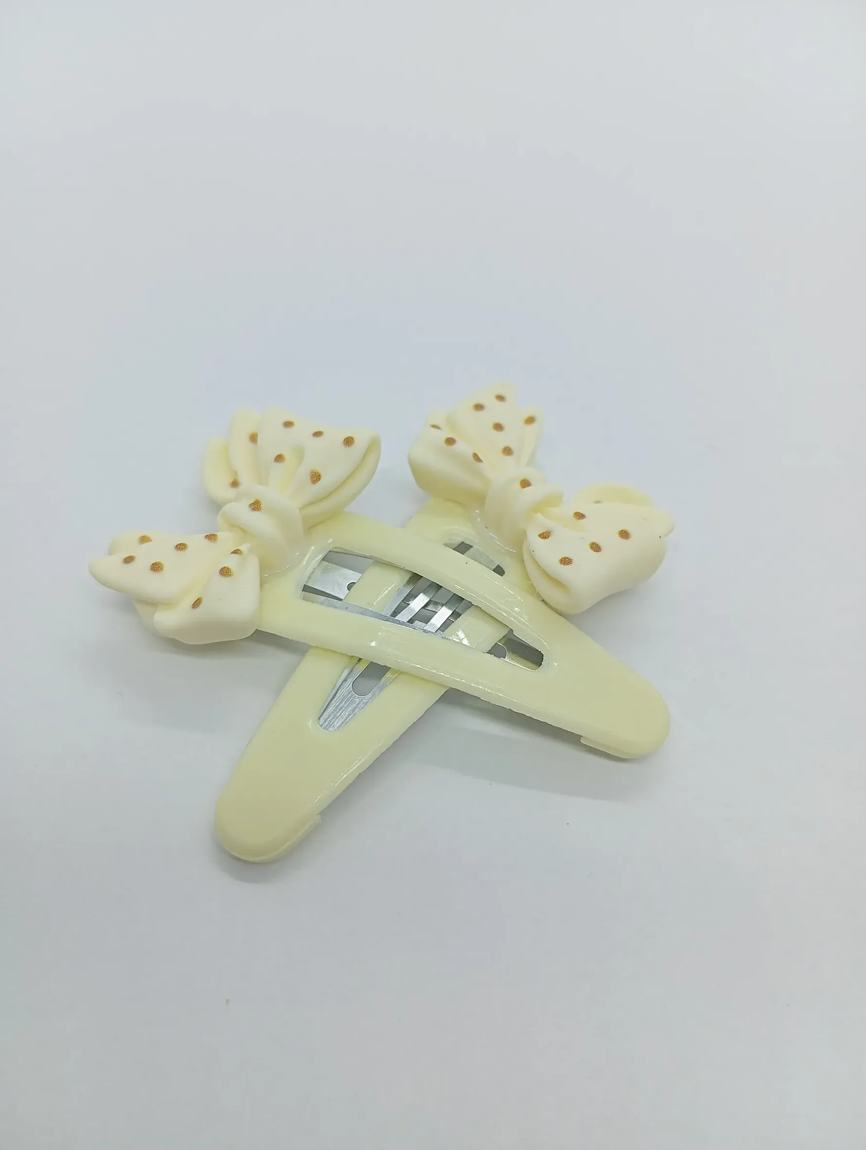 Polka Dot Bow Hair Clips