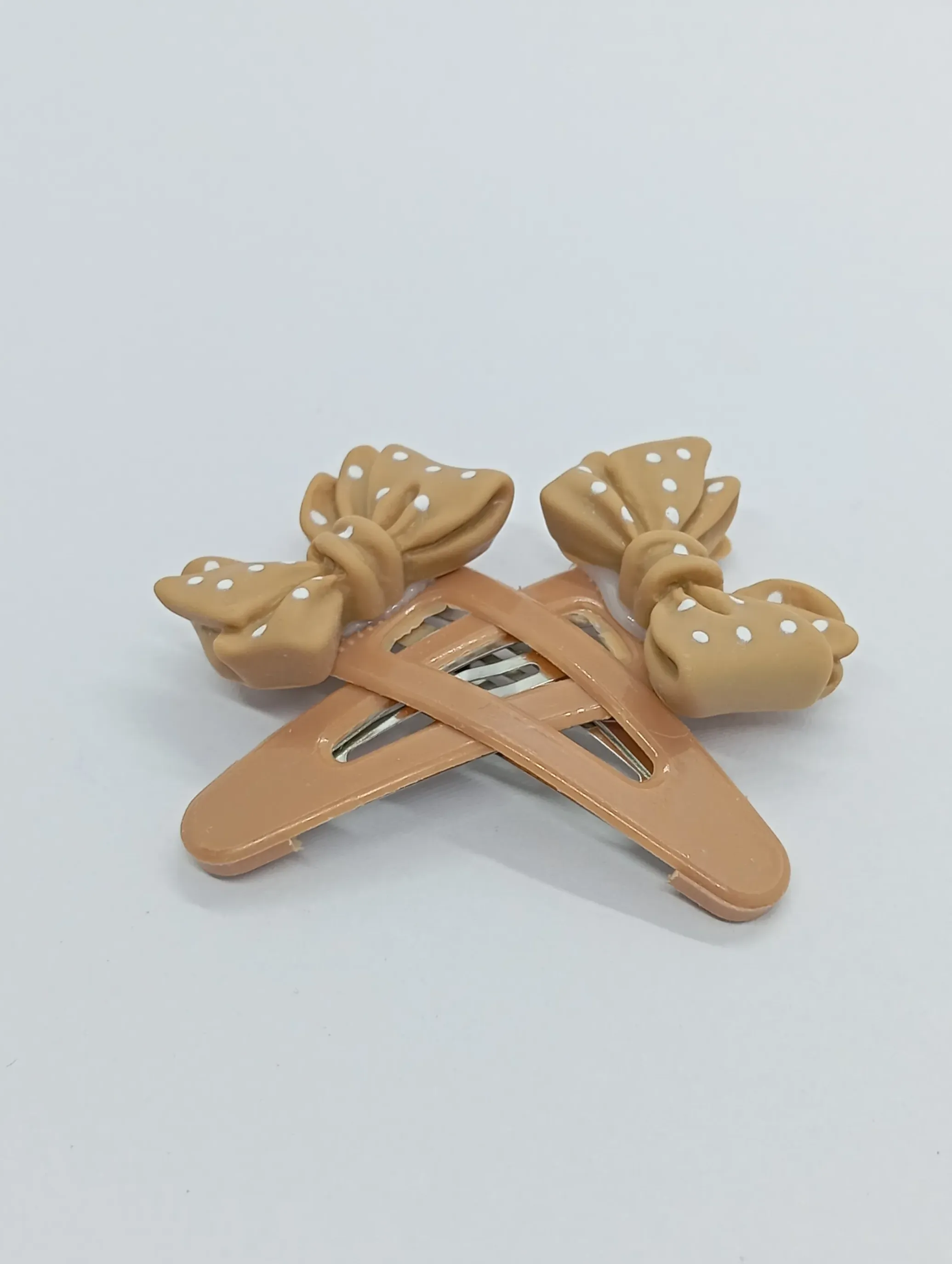 Polka Dot Bow Hair Clips