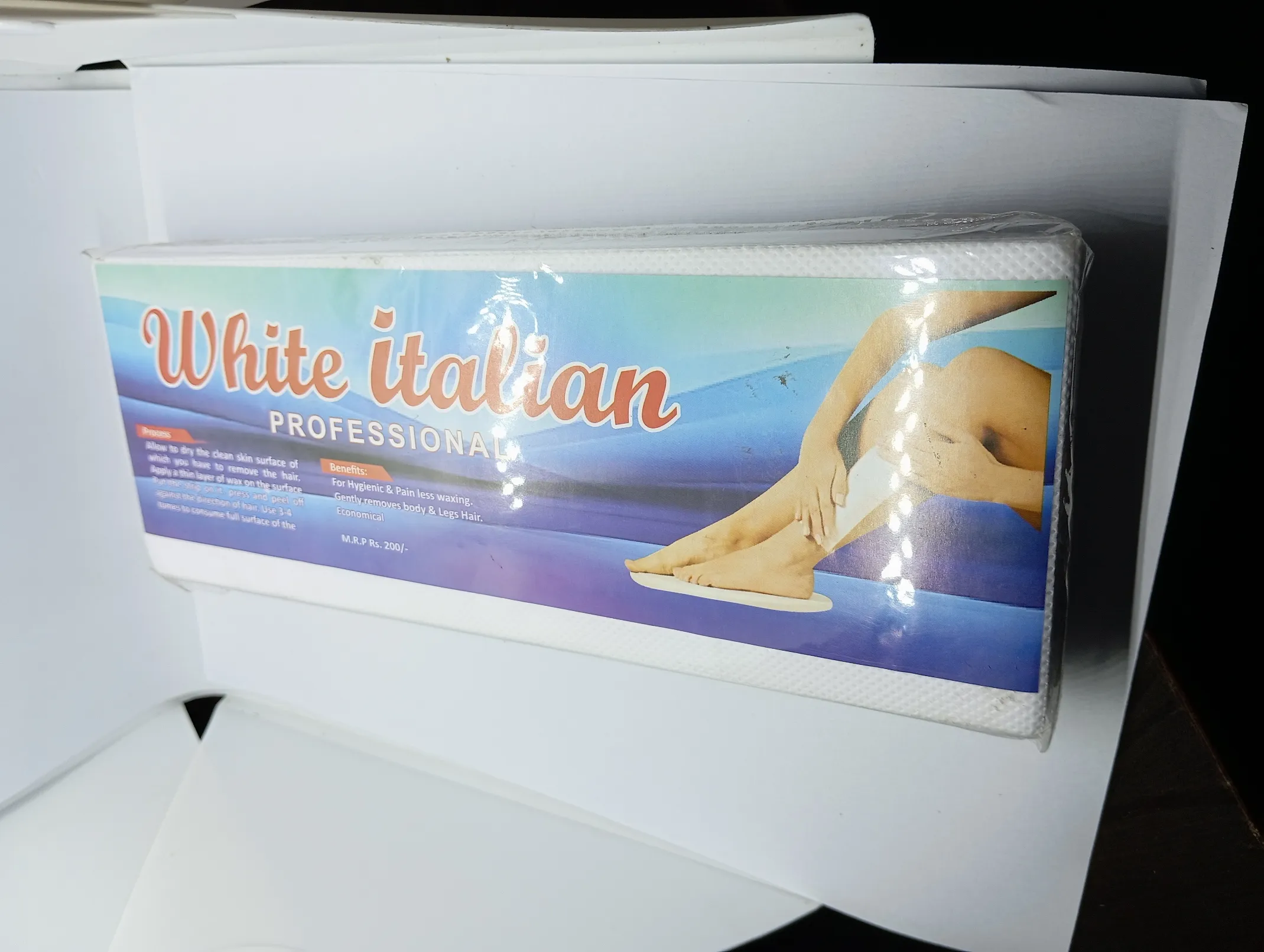 White Italian Professional Waxing Strips