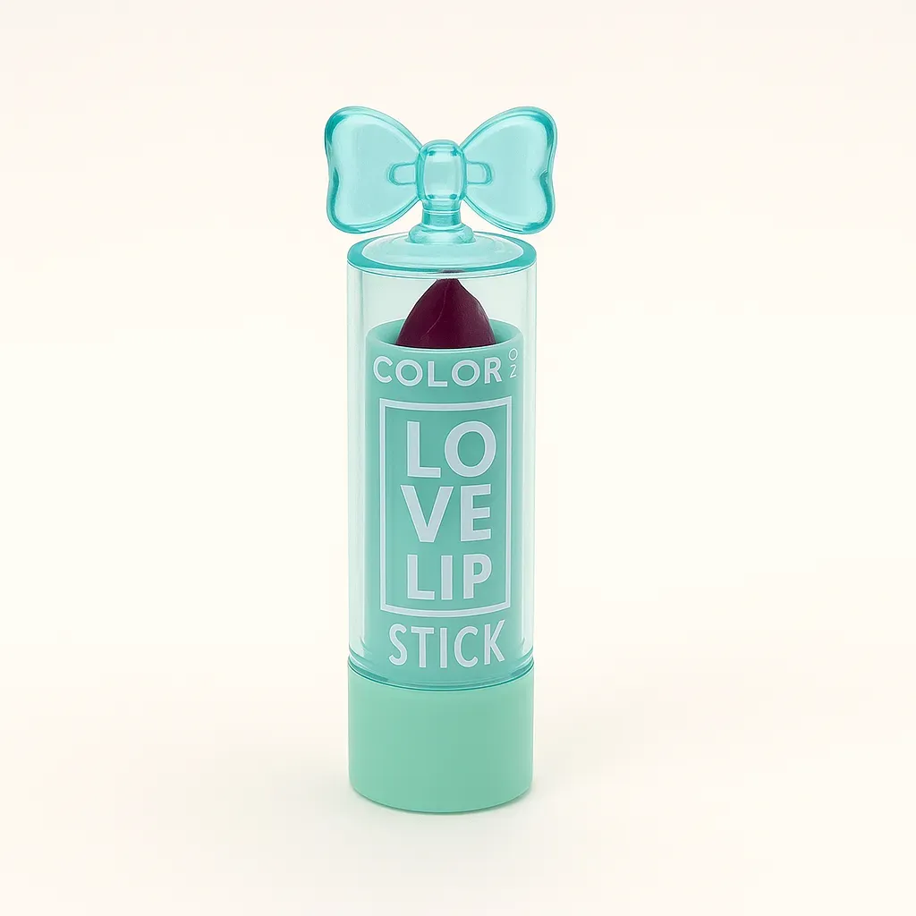 Love Lip Stick – Moisturizing Lipstick with Cute Bow Cap (Berry Shade)